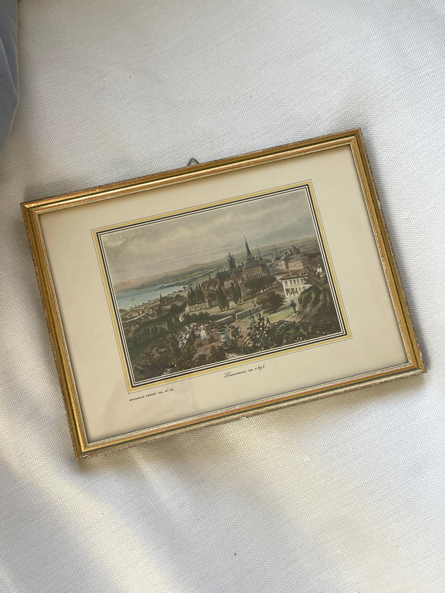 Lausanne En 1895 Framed Art