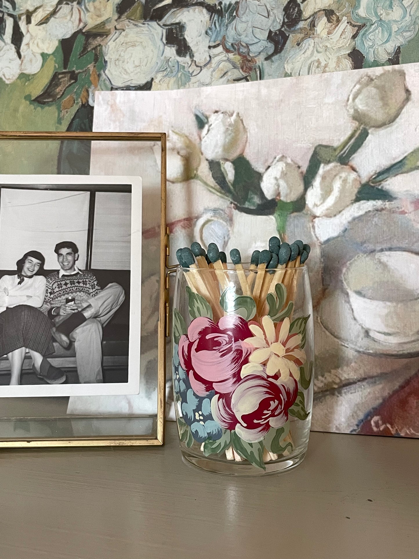 Peony Matchstick Holder