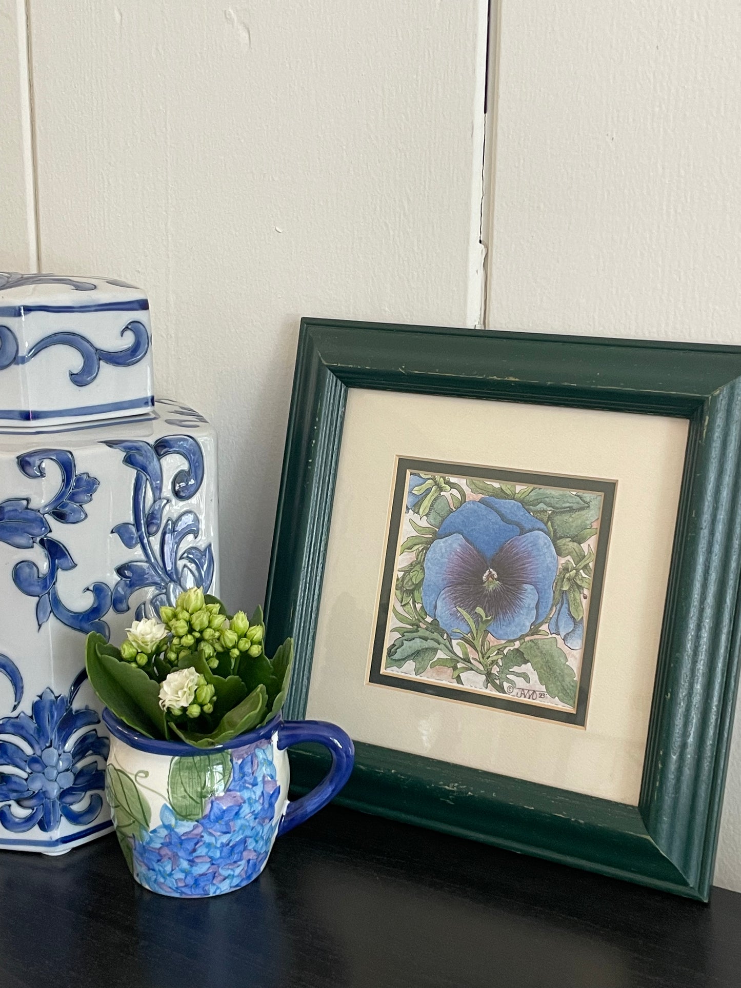 Pansies Framed Art