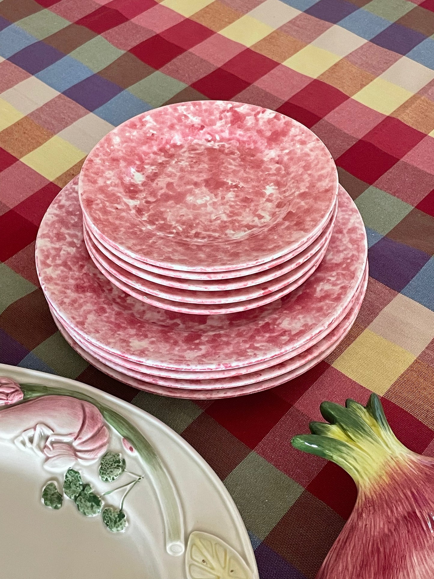 Salmon Appetizer & Salad 8-Piece Plate Set