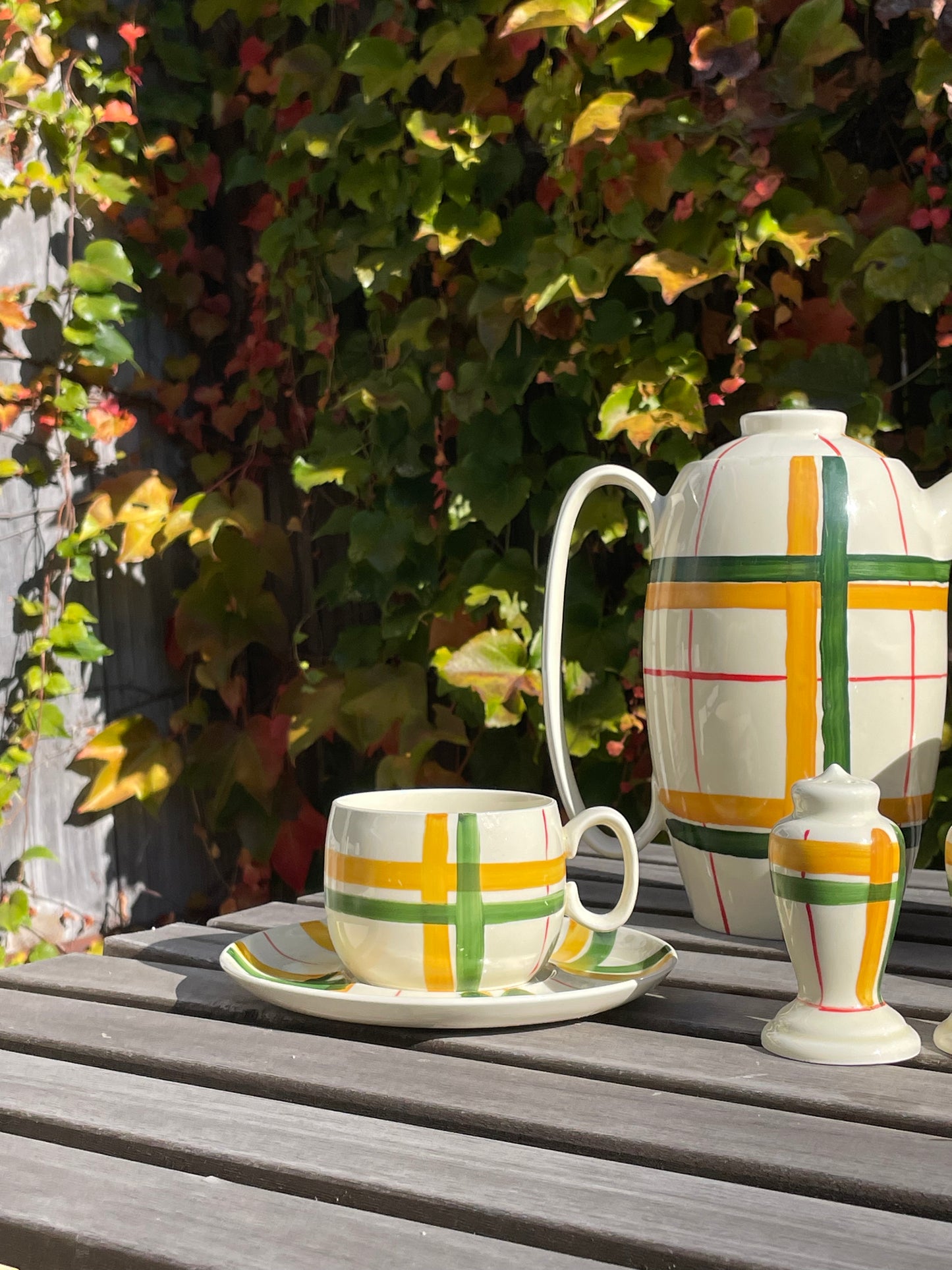 Scotch Plaid Cup and Saucer