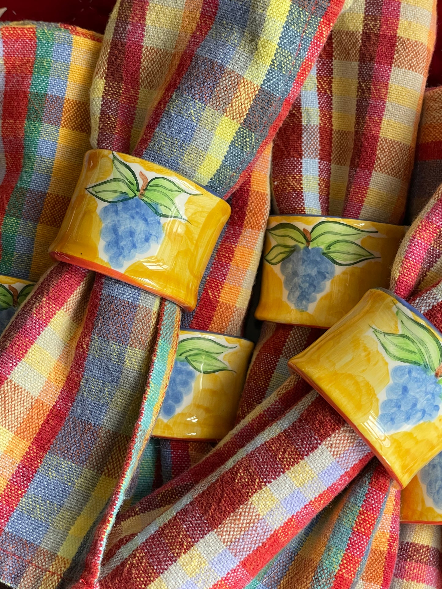 Seaside Cottage Napkin Rings, Set of 6
