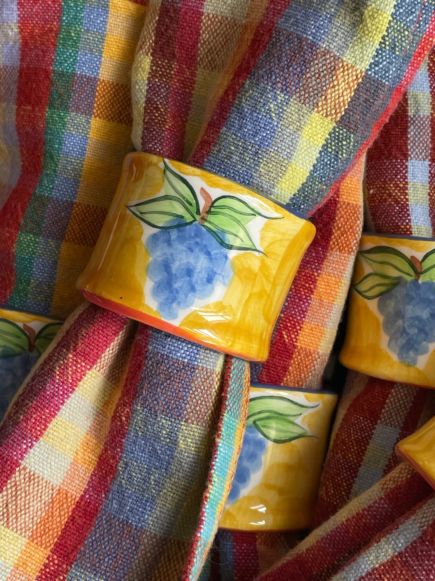 Seaside Cottage Napkin Rings, Set of 6