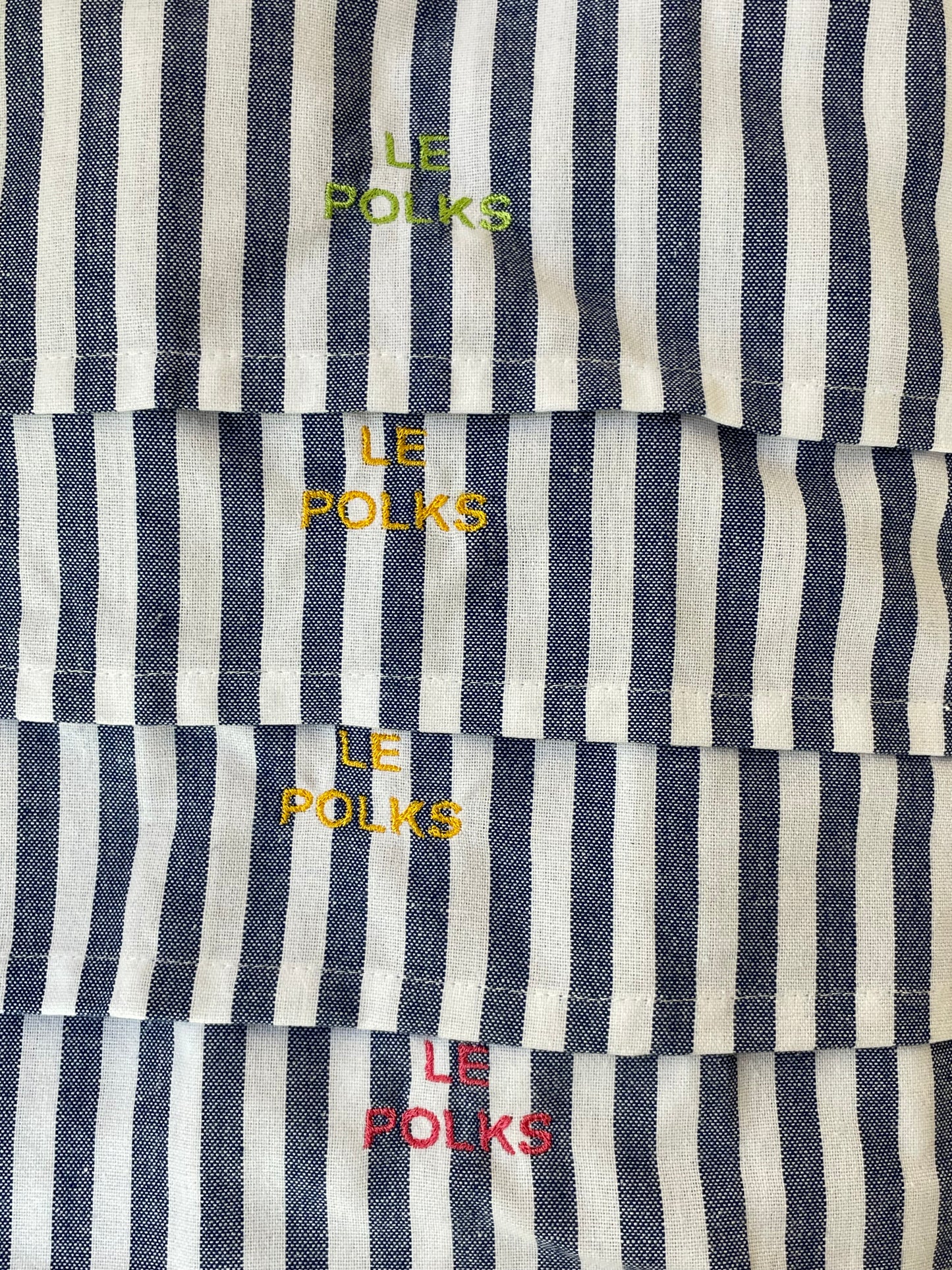 Striped Personalized Dinner Napkin