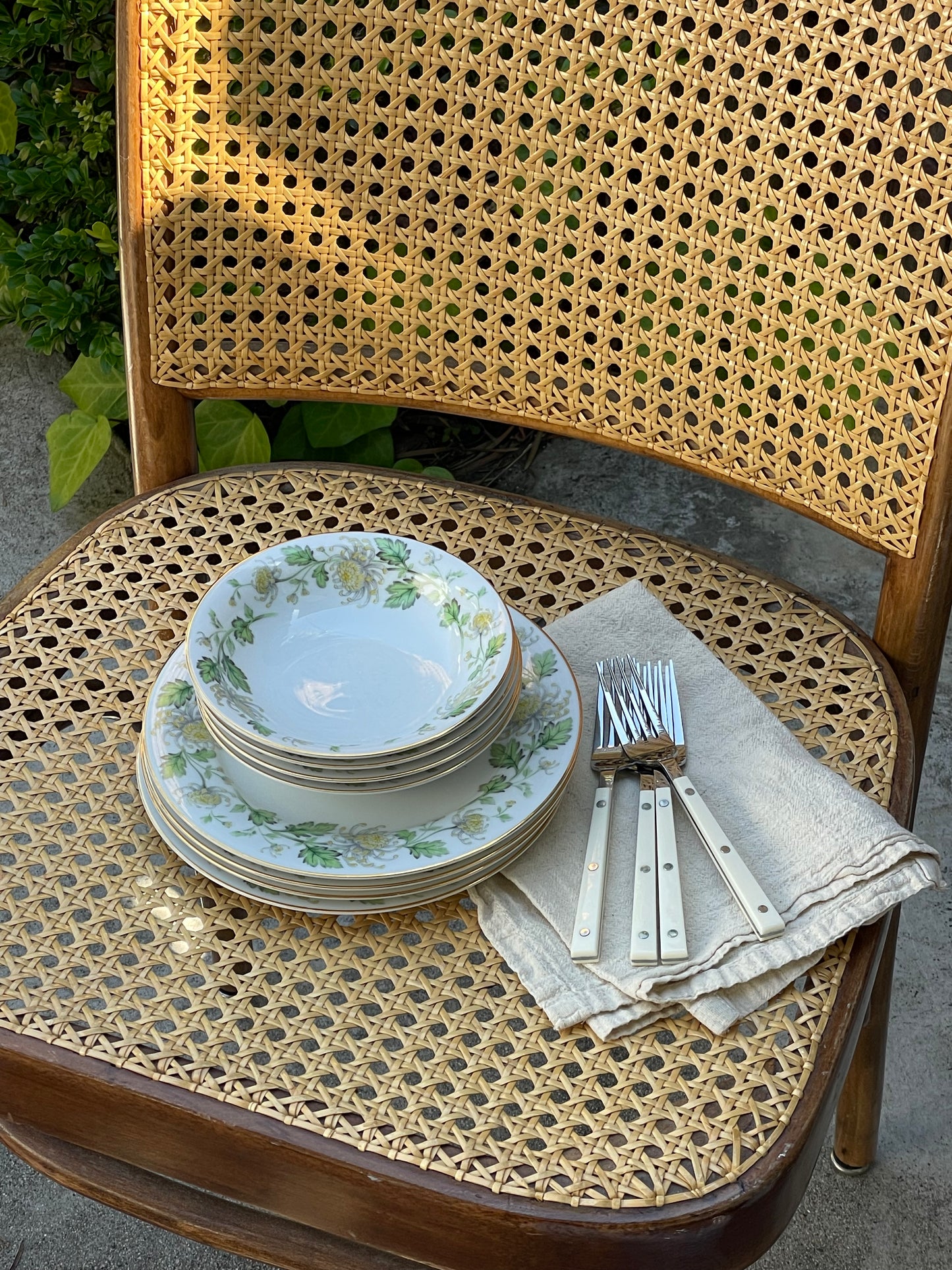 Silverado Plate and Bowls, Set of 4