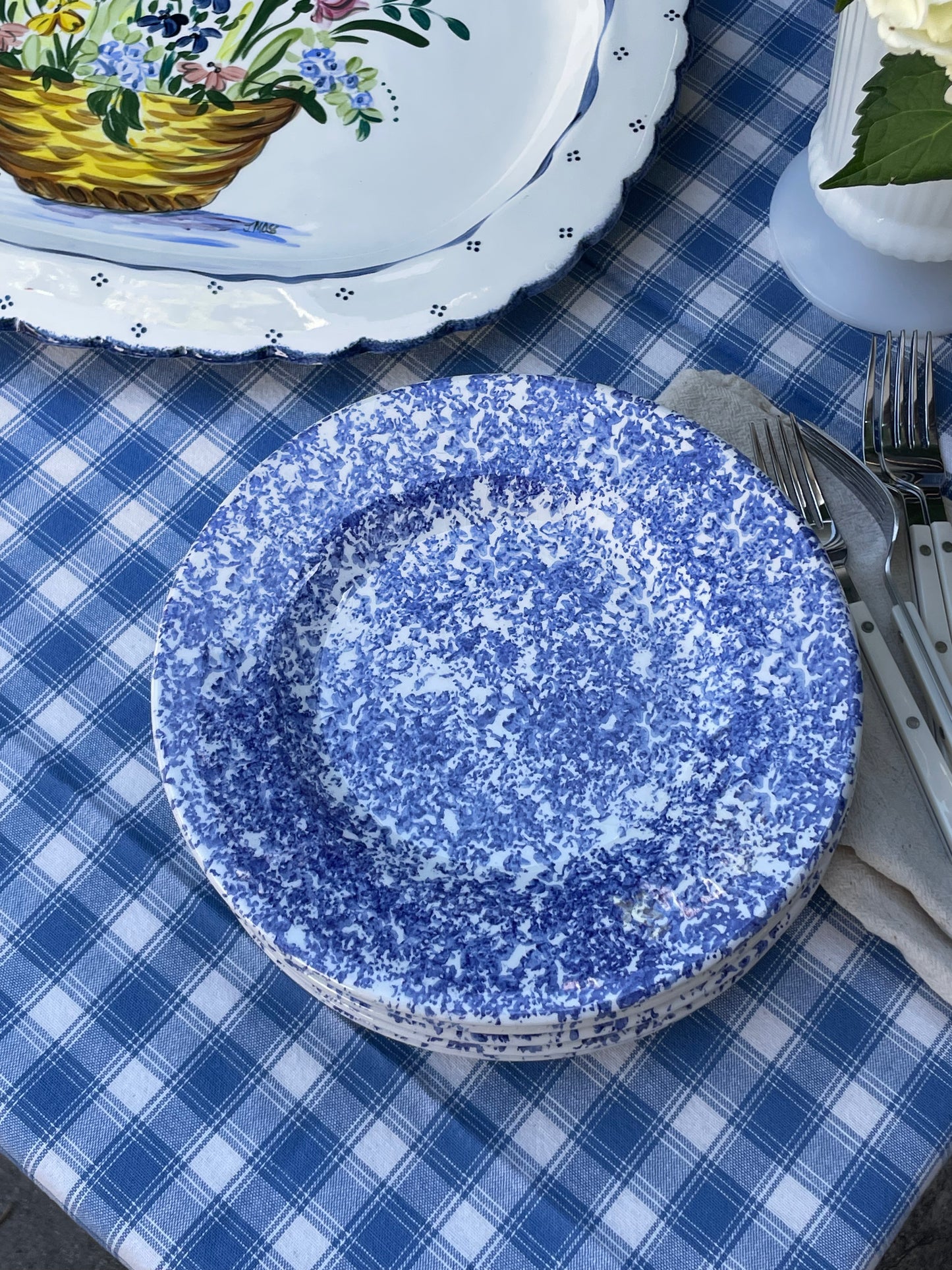 Cotton Cloud Plates, Set of 5