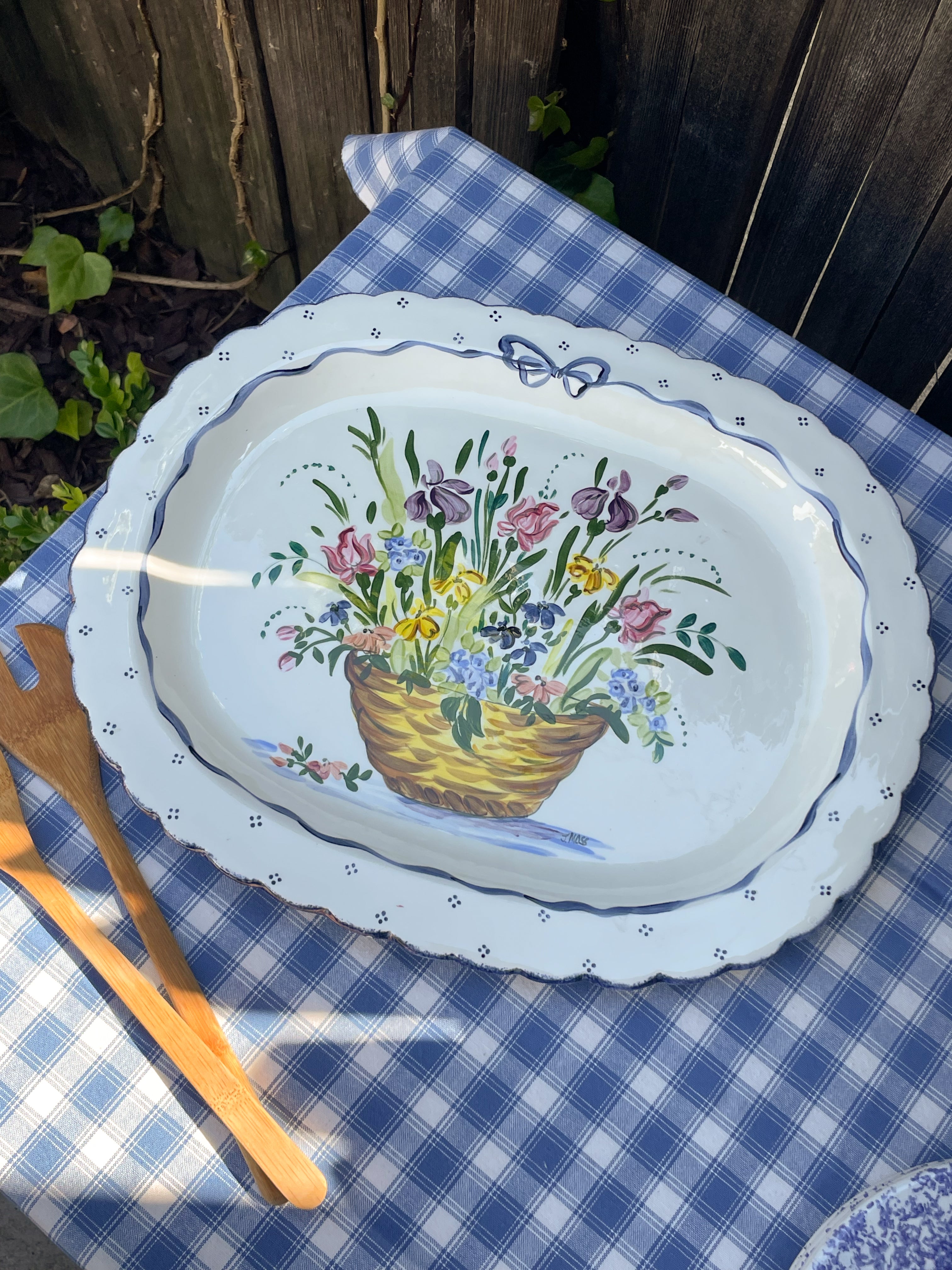 Hay Bale Serving Platter