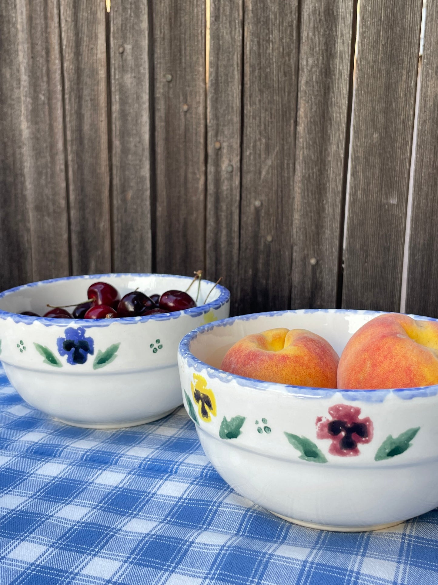Pansy Soup Bowls