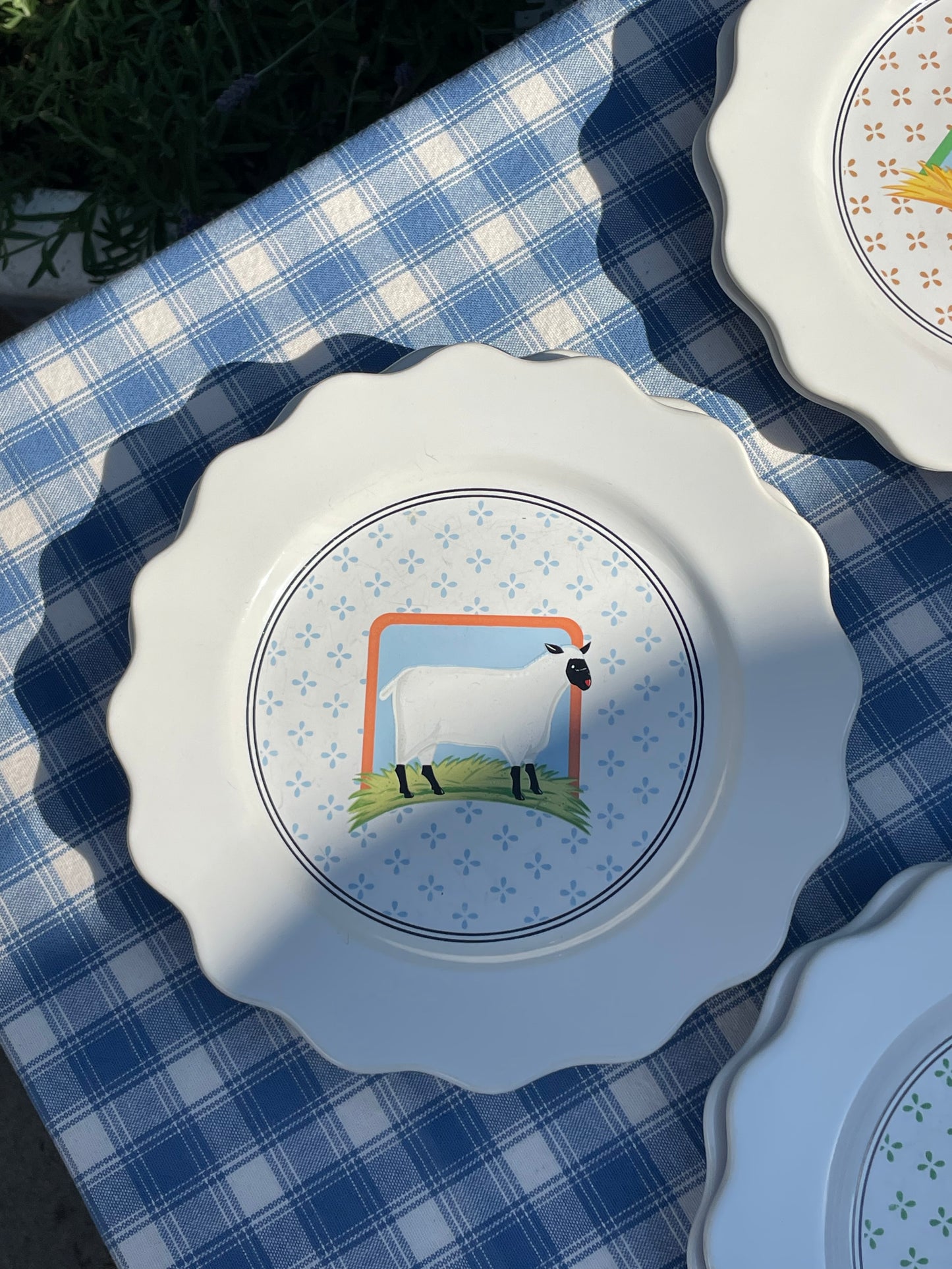 Barnyard Plates, Set of 9