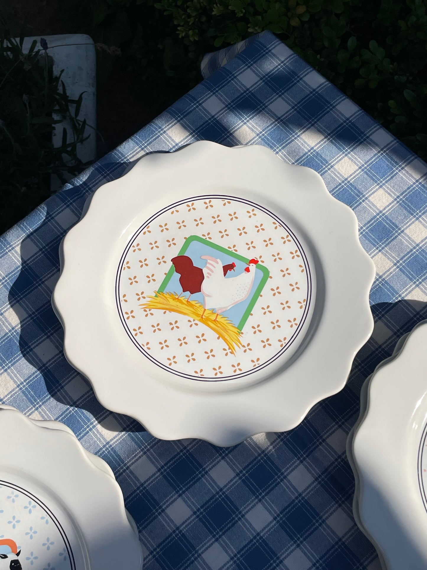 Barnyard Plates, Set of 9