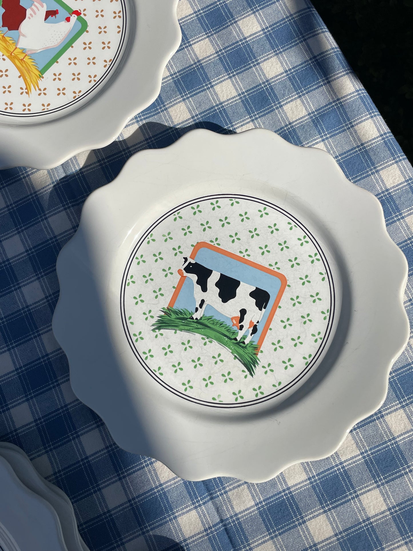 Barnyard Plates, Set of 9