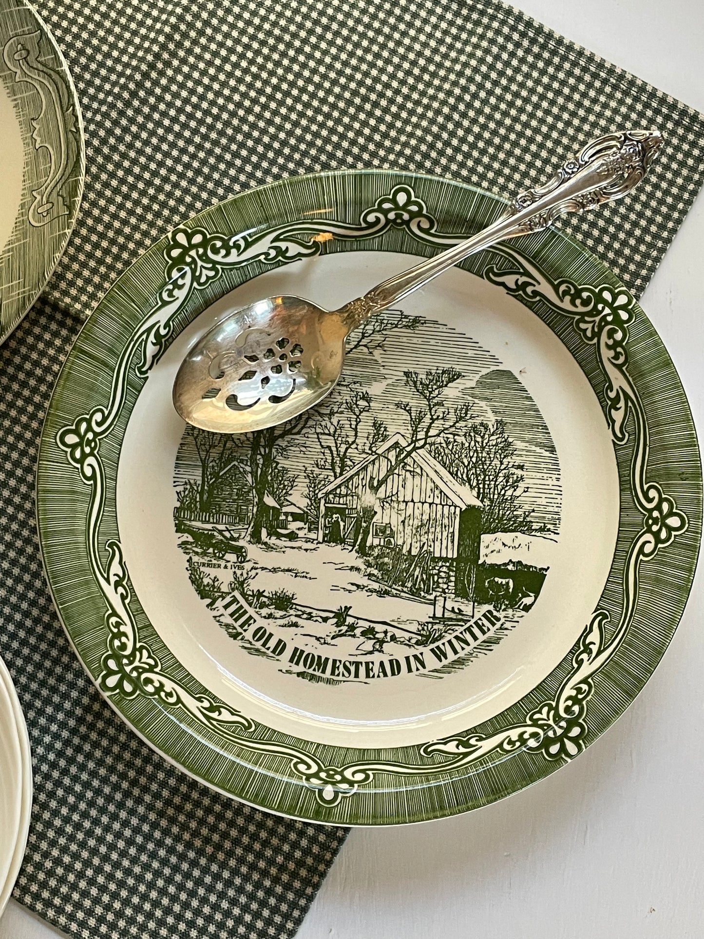 Winter Homestead Serving Bowl