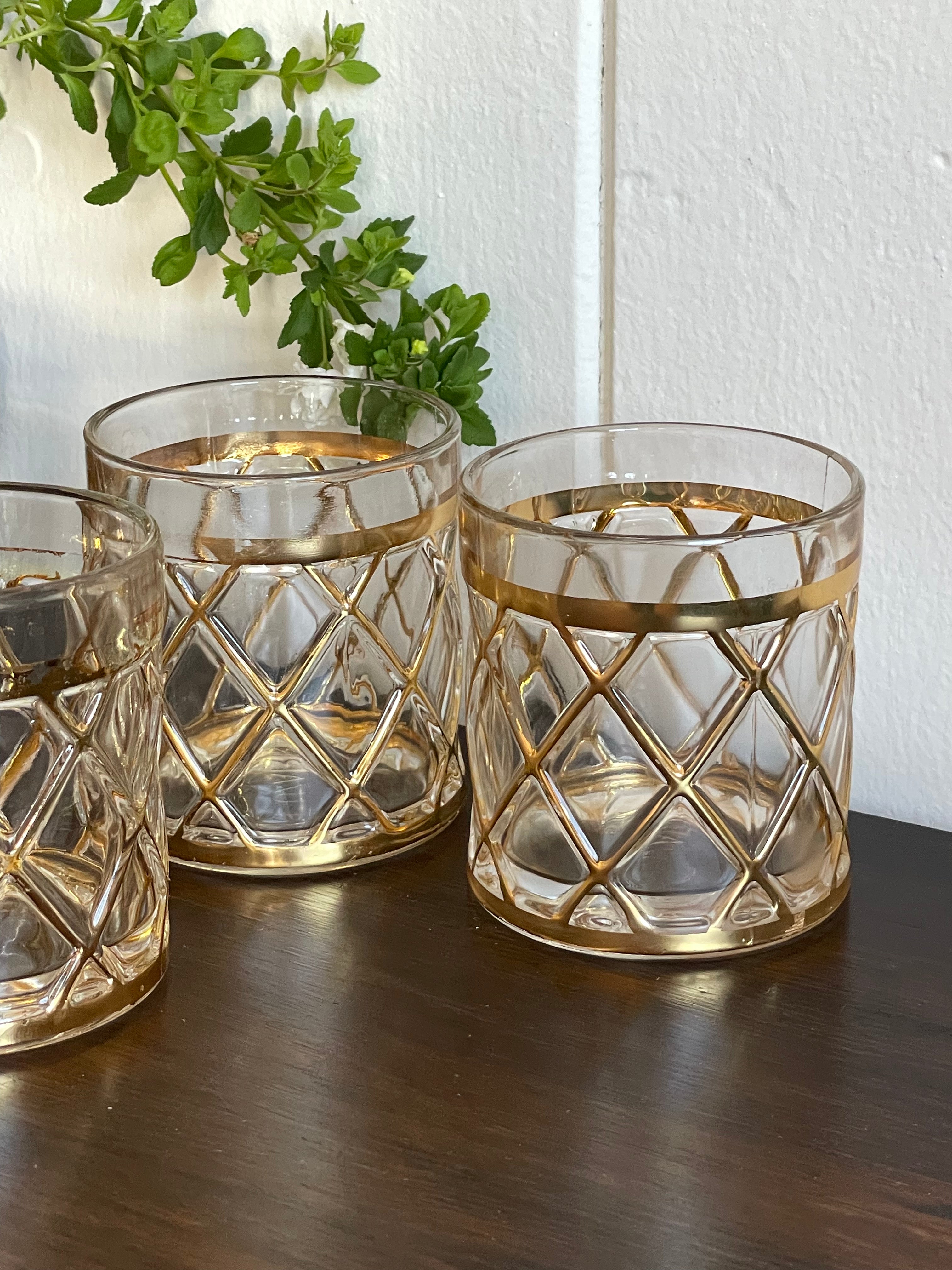 Joseph Altuzarra 18K Gold Lattice Lowball Glasses, Set of 4