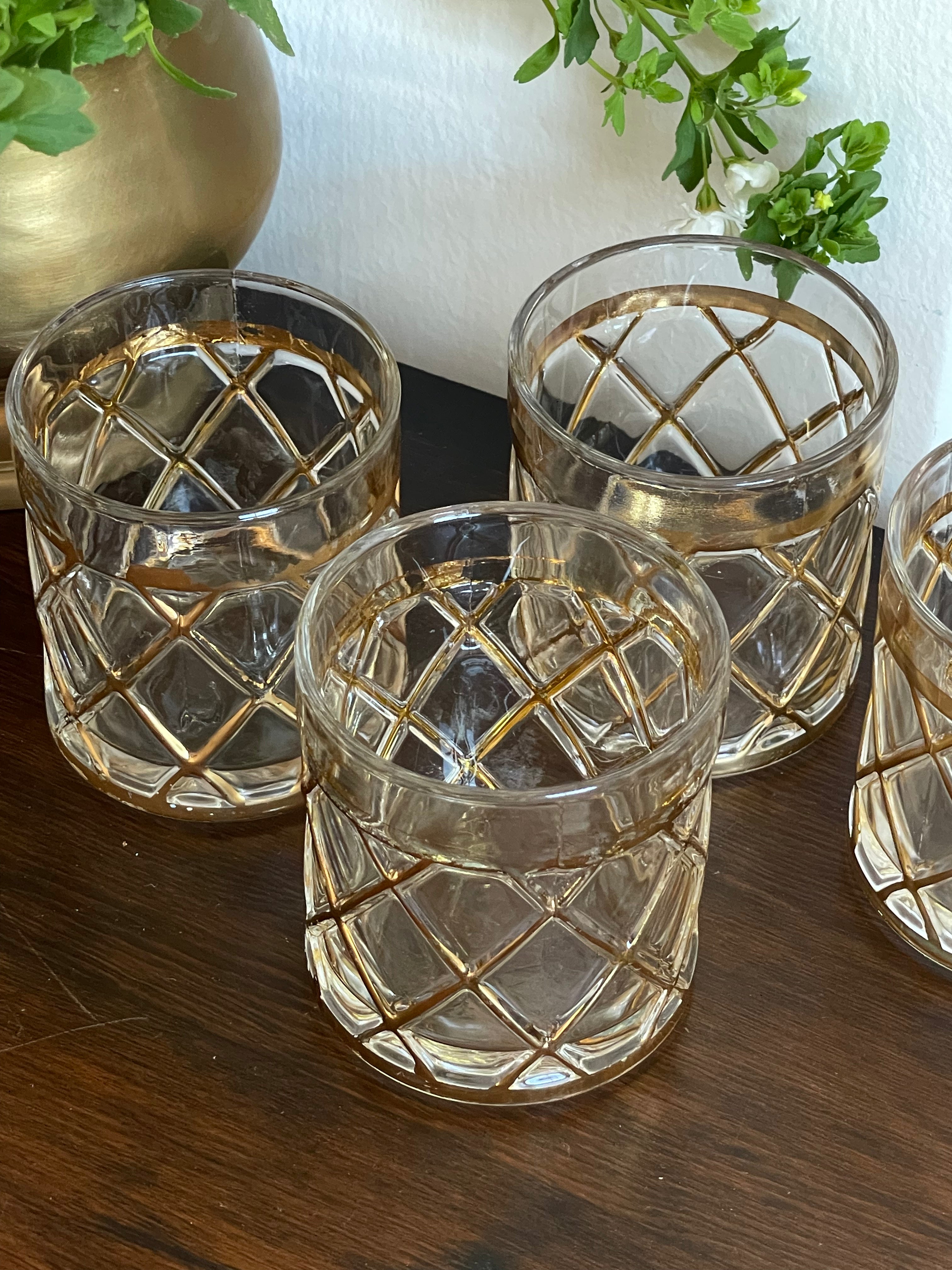 Joseph Altuzarra 18K Gold Lattice Lowball Glasses, Set of 4