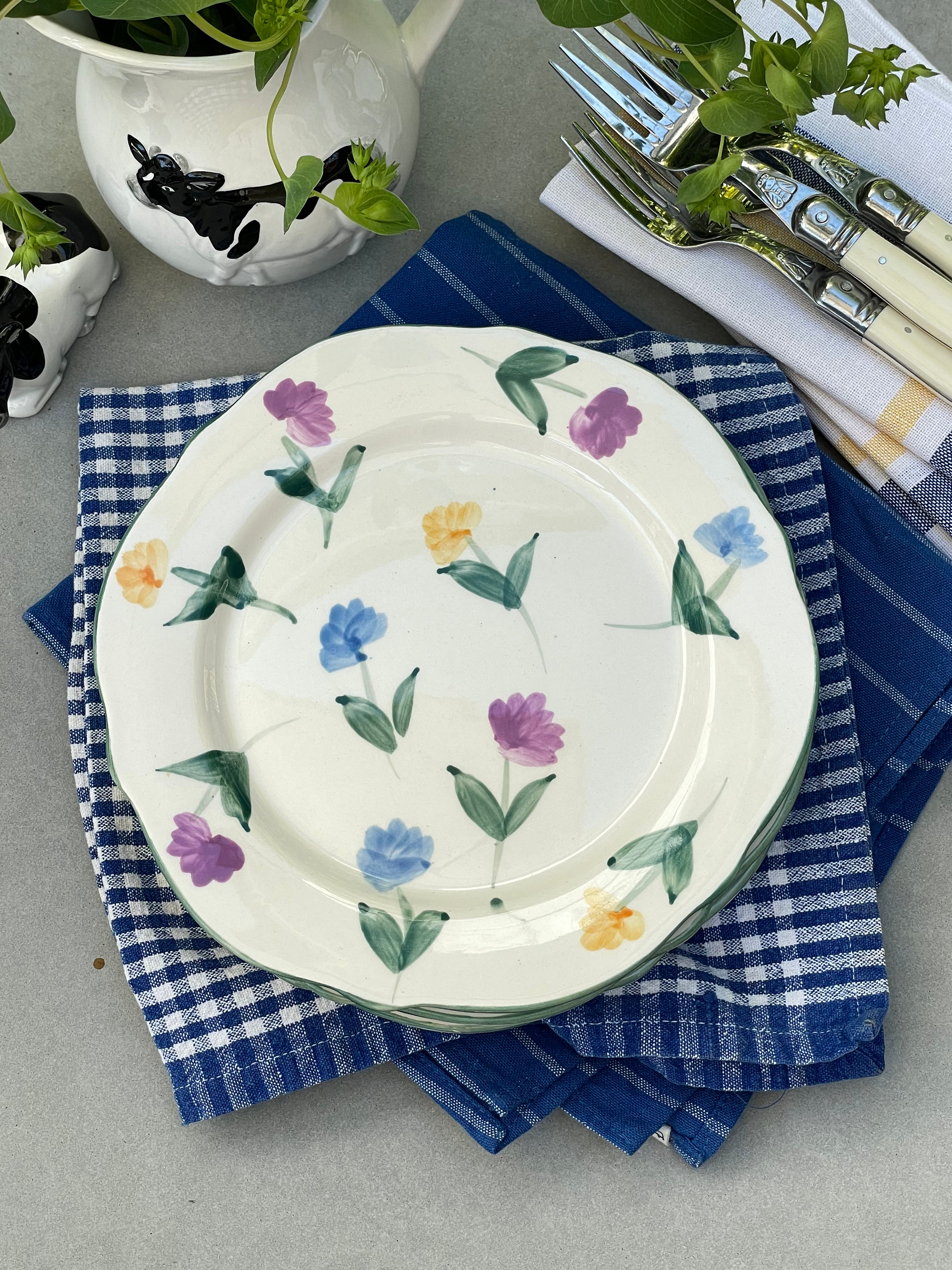 Morning Glory Salad Plates, Set of 4