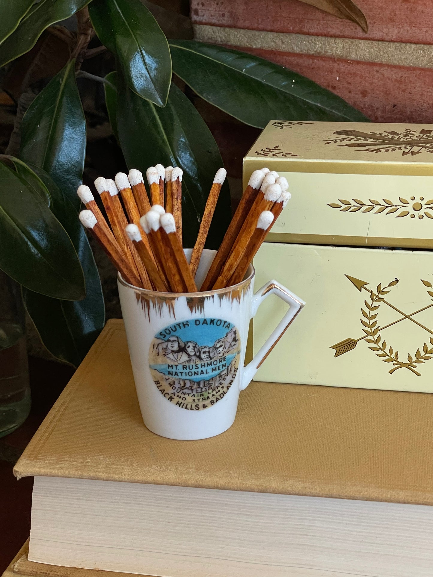 Mount Rushmore Matchstick Holder