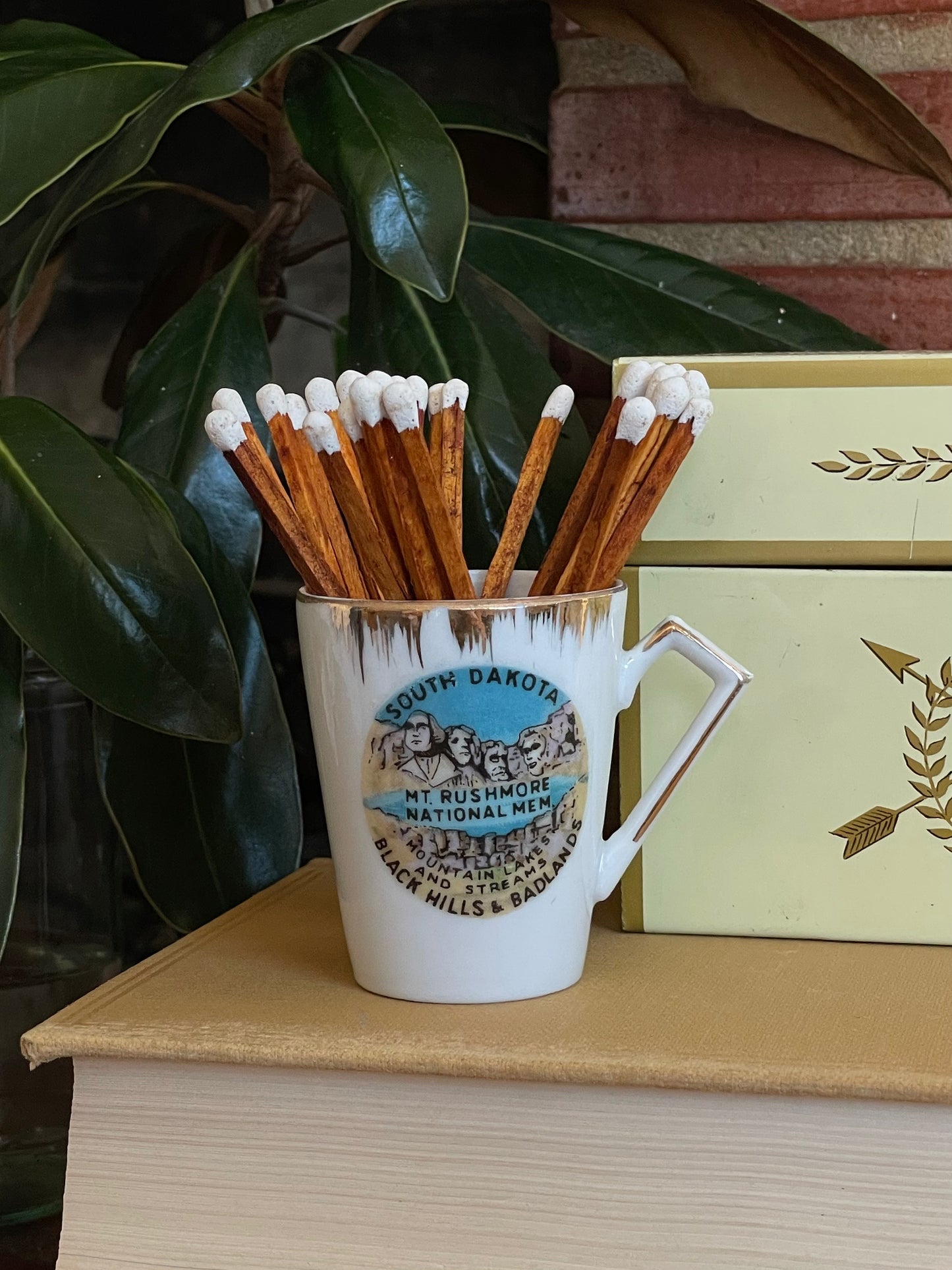Mount Rushmore Matchstick Holder