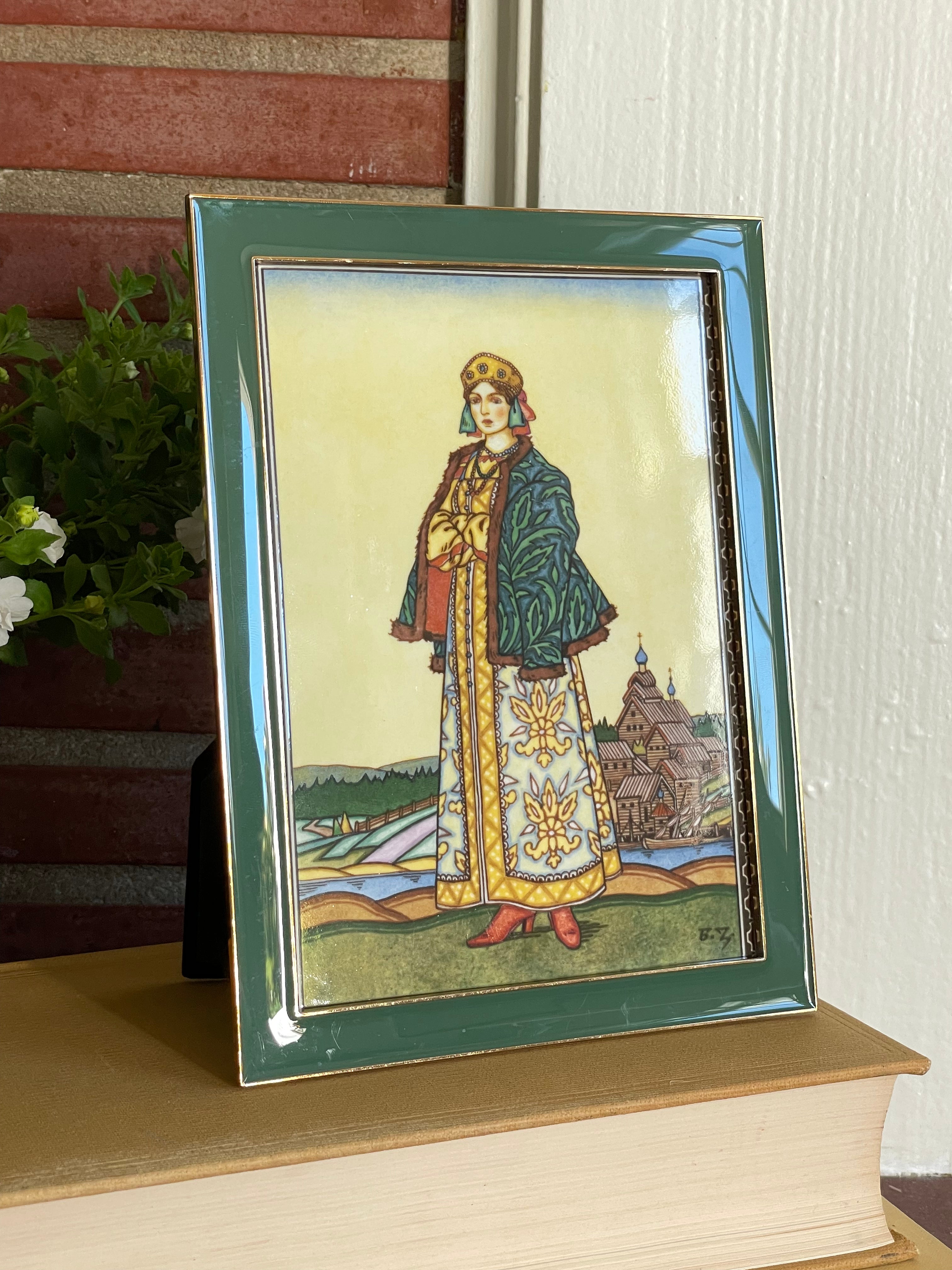 Villeroy & Boch Tatjana Framed Tile Art by Boris Zvorykin