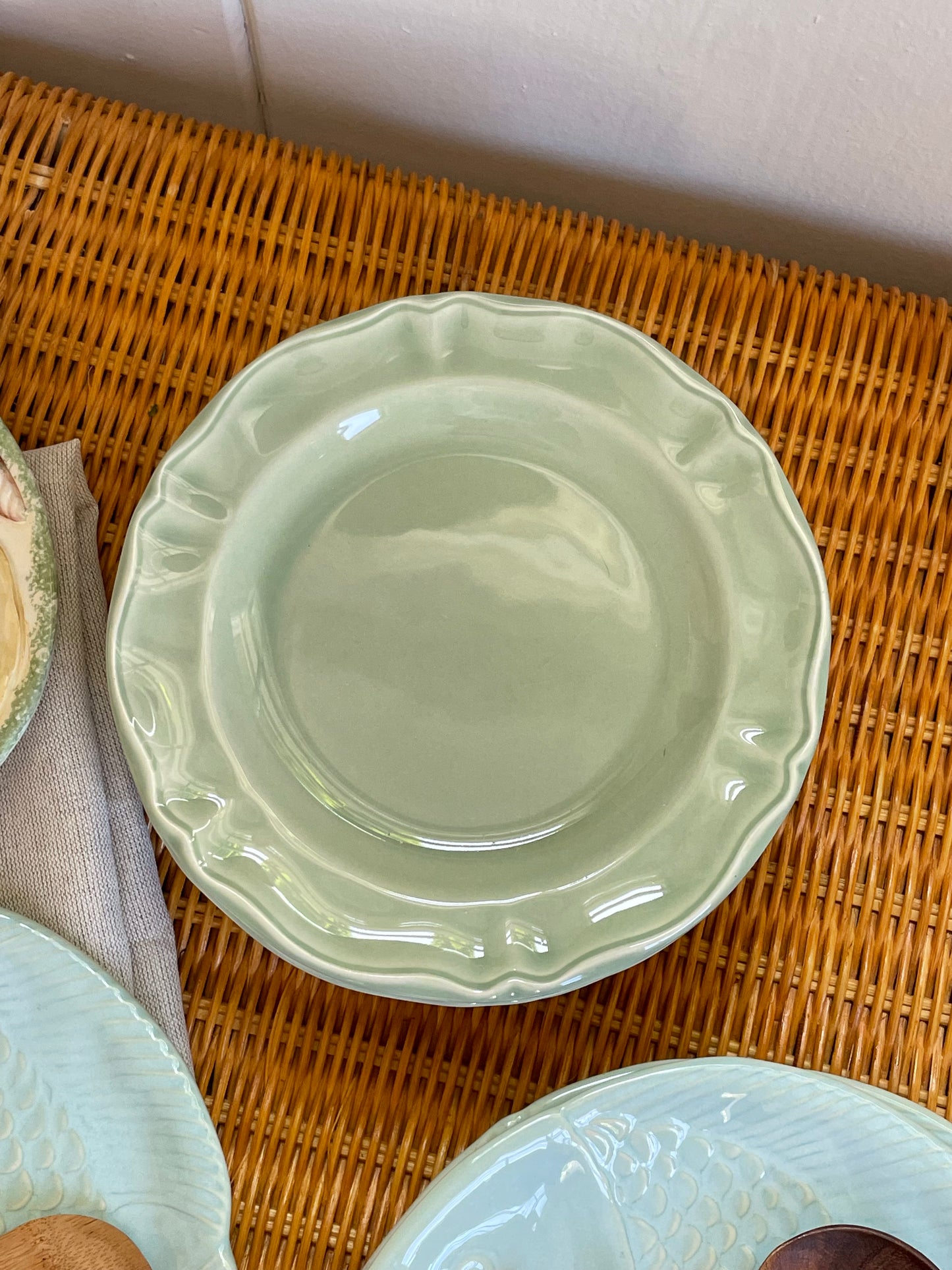 Palm Salad Plates, Set of 6