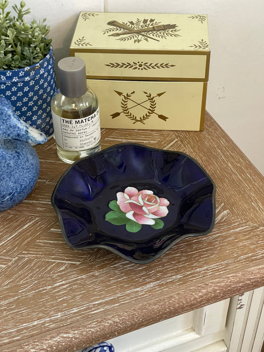 Indigo Rose Trinket Dish