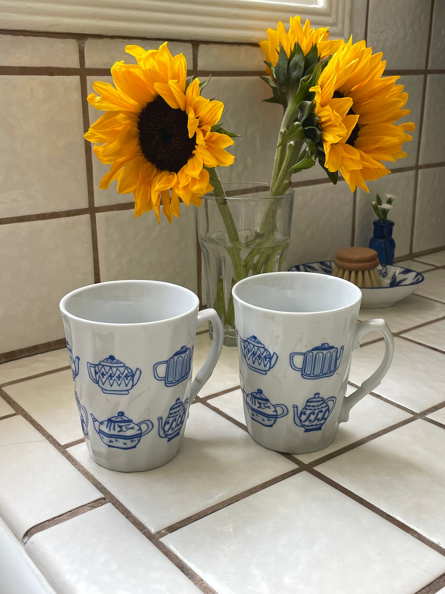 Tea Party Mugs, Set of 2