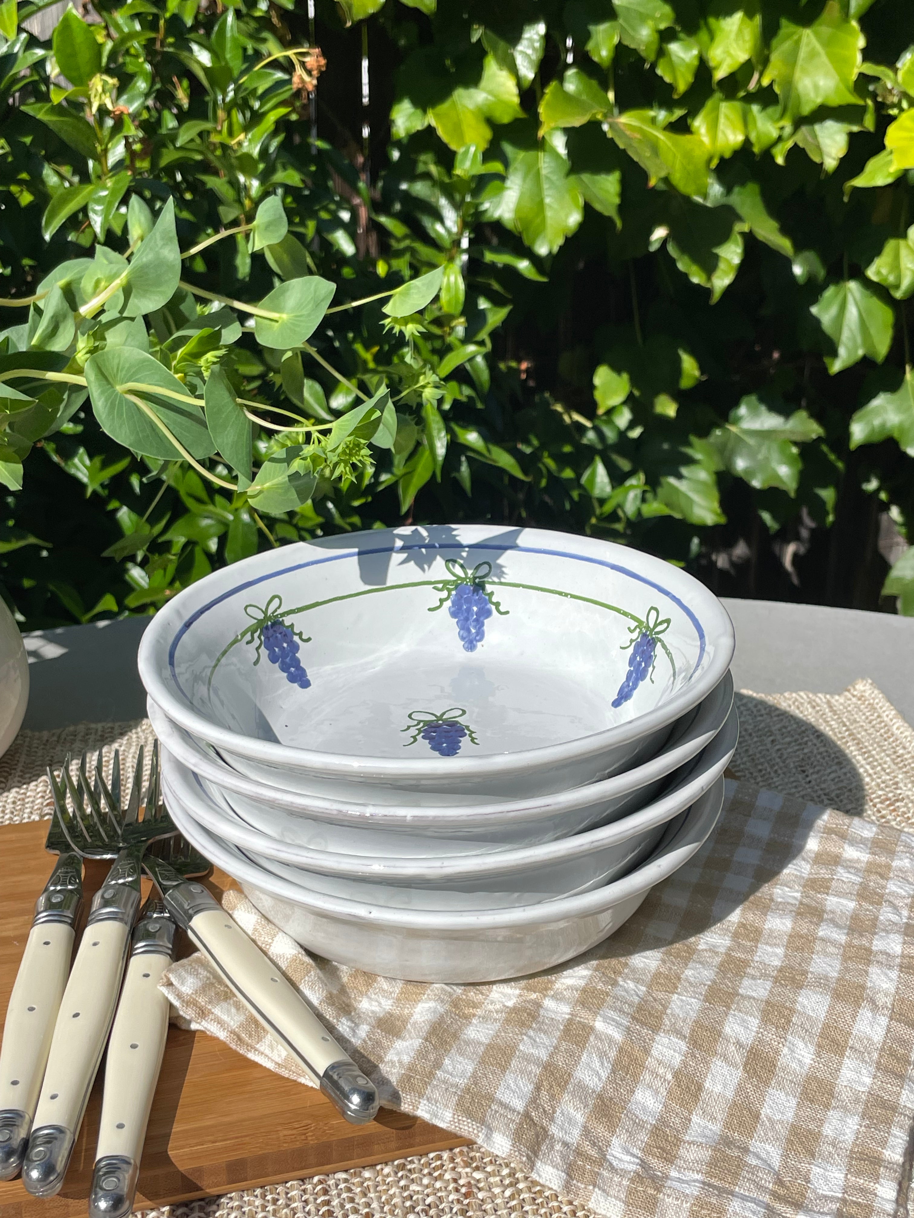 Sweet Grape Bowls, Set of 4