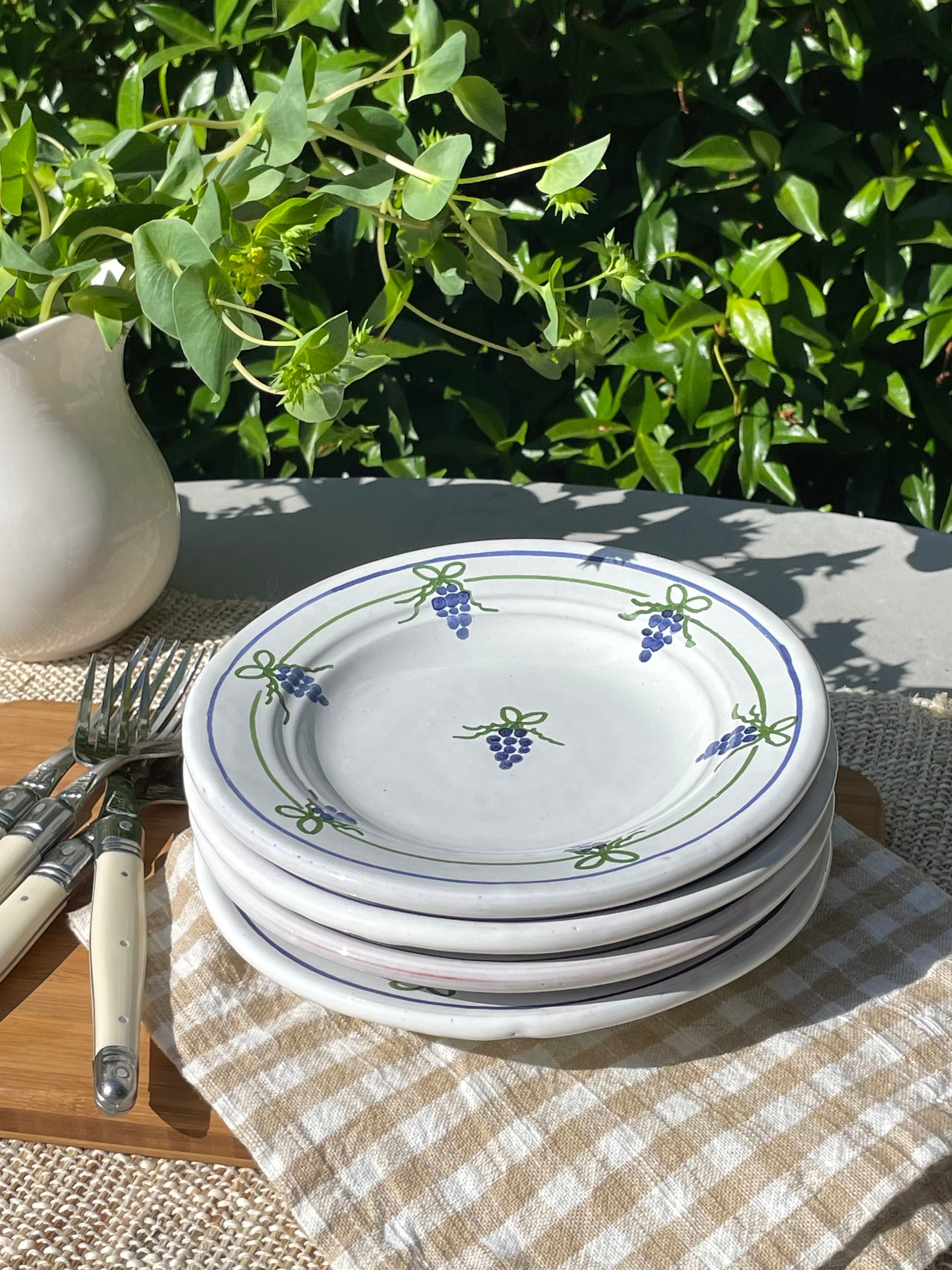 Sweet Grape Salad Plates, Set of 4