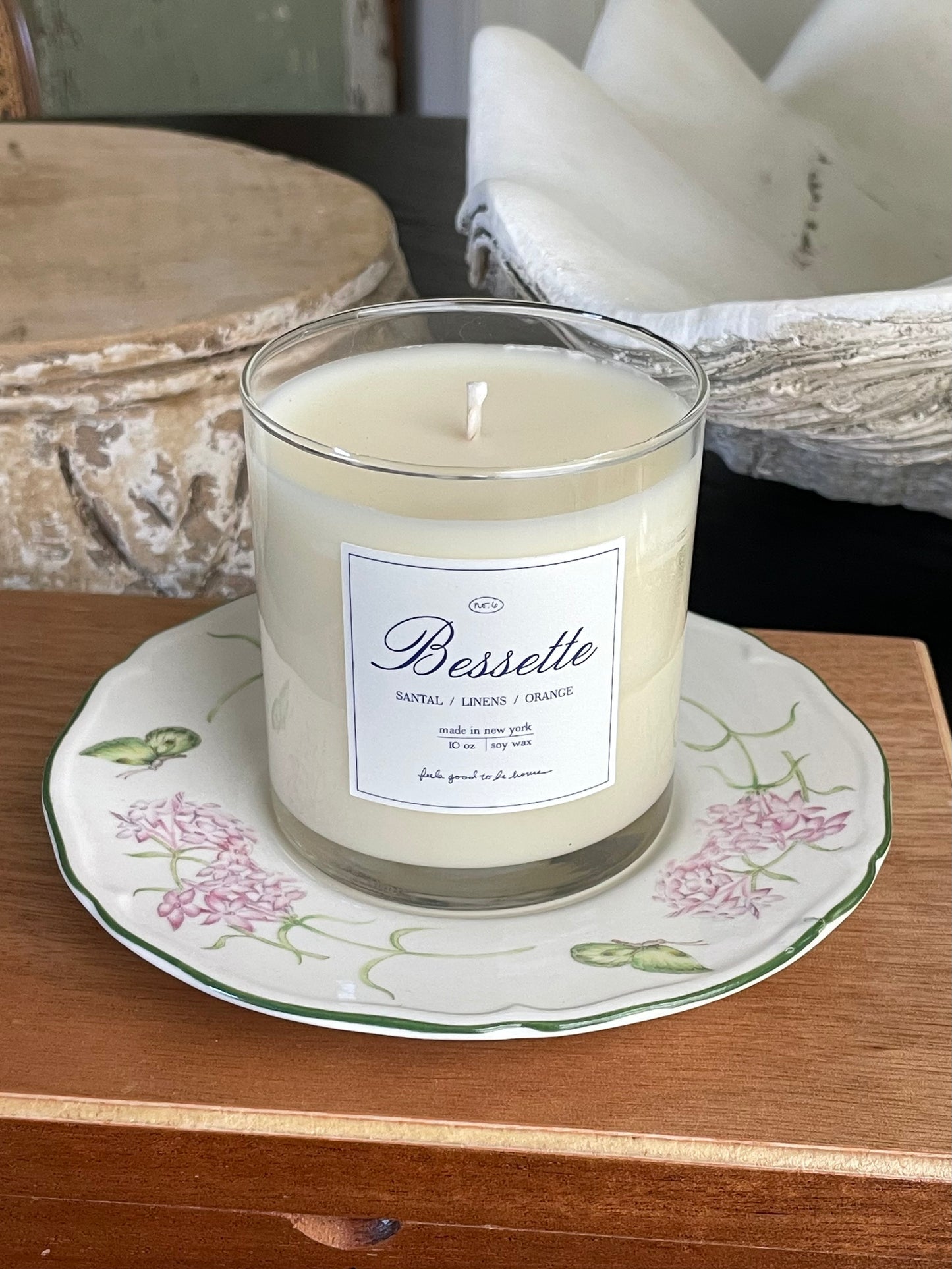 Hairstreak Butterfly Candle Plate