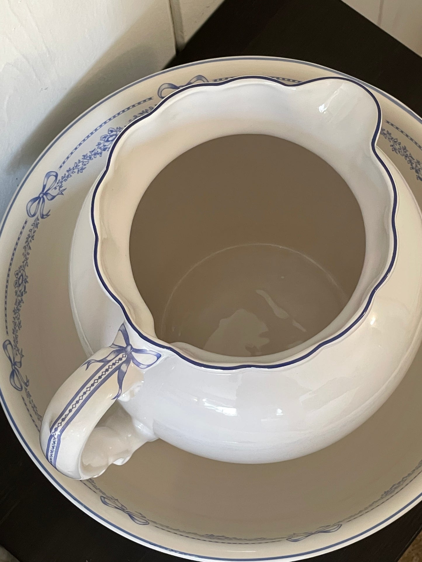 Laura Ashley "Elizabethan Rose" Basin and Pitcher