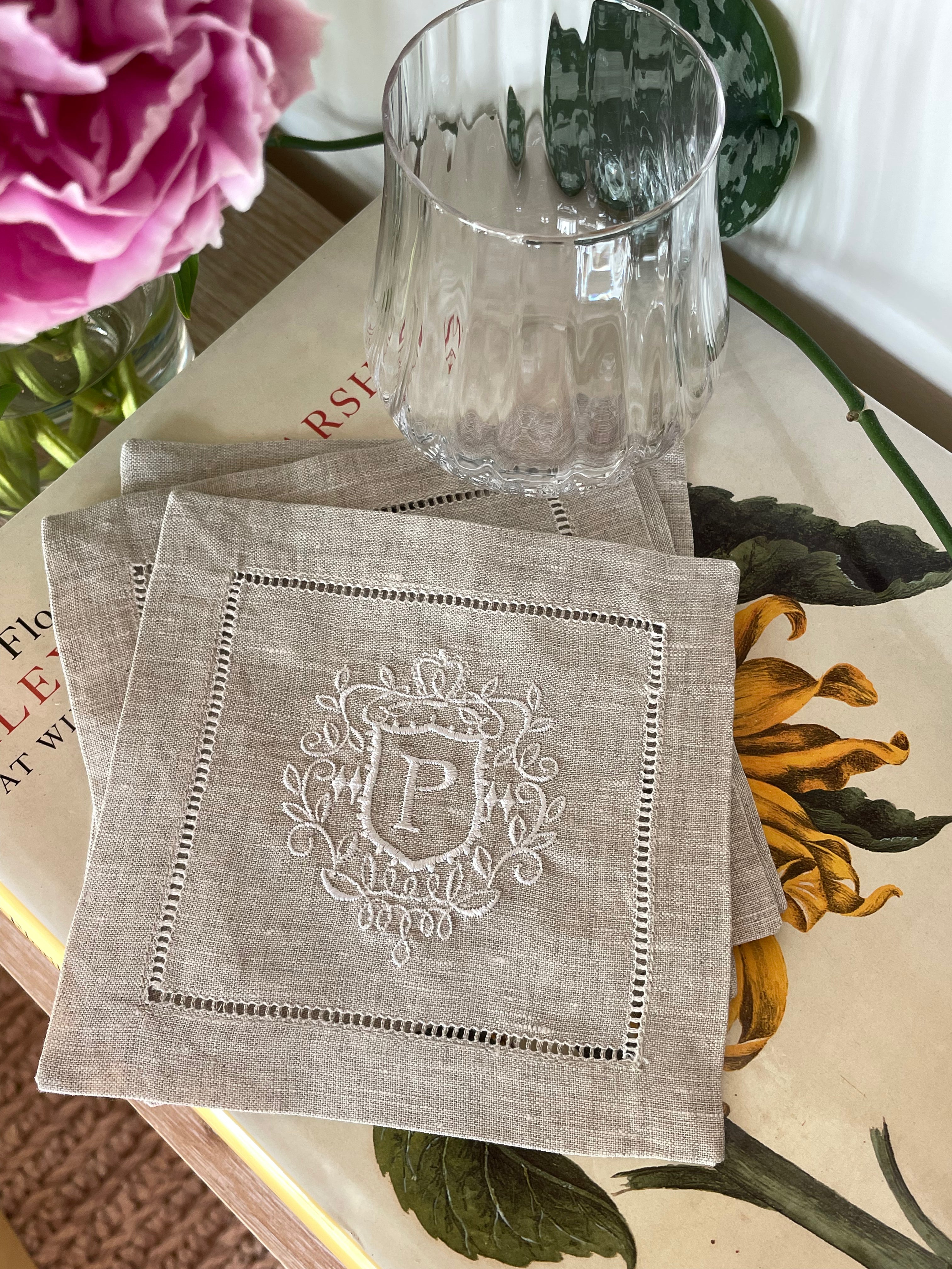 Crest Cocktail Napkins