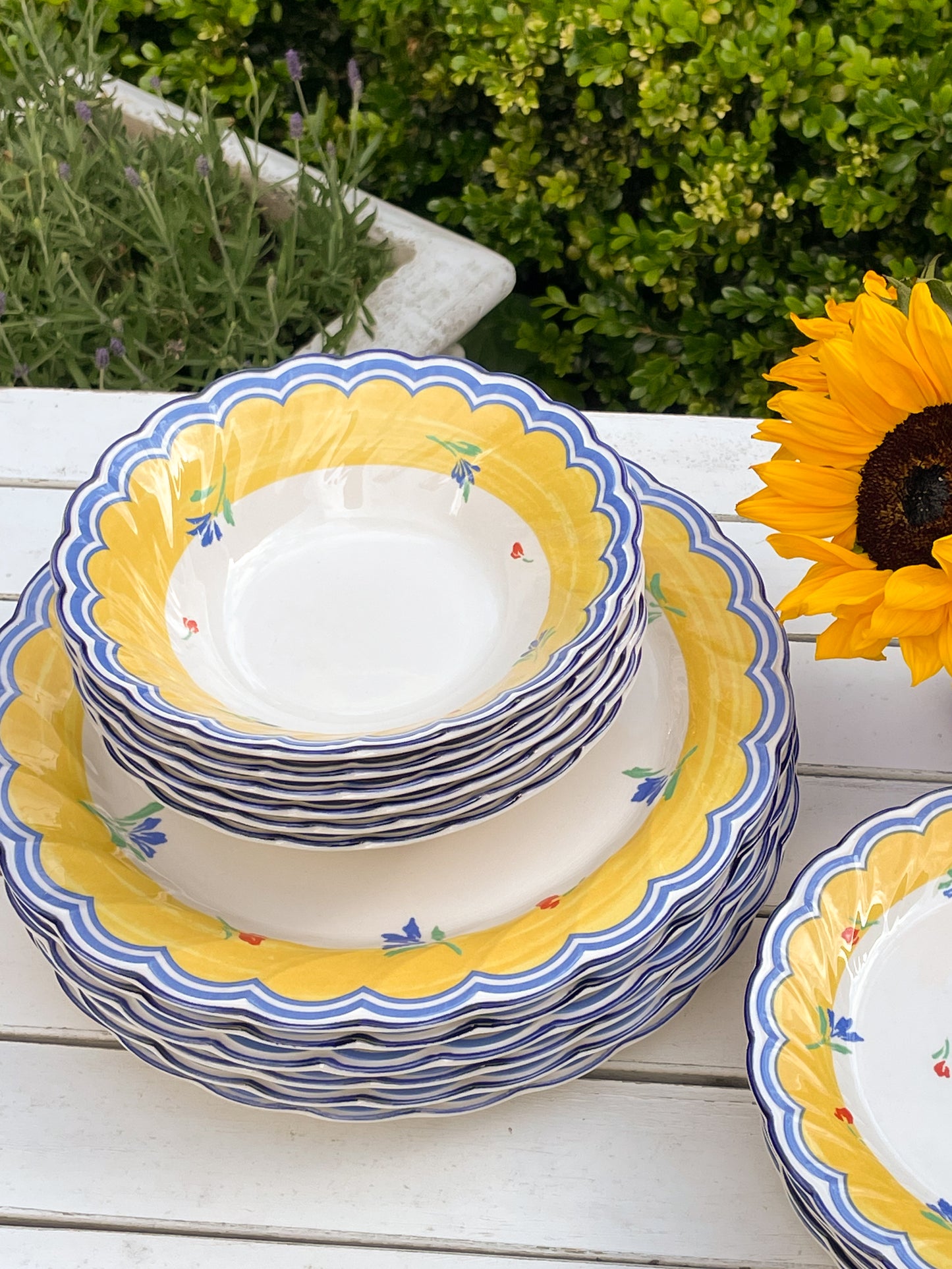 Sunshine and Blue Skies Bowls, Set of 6