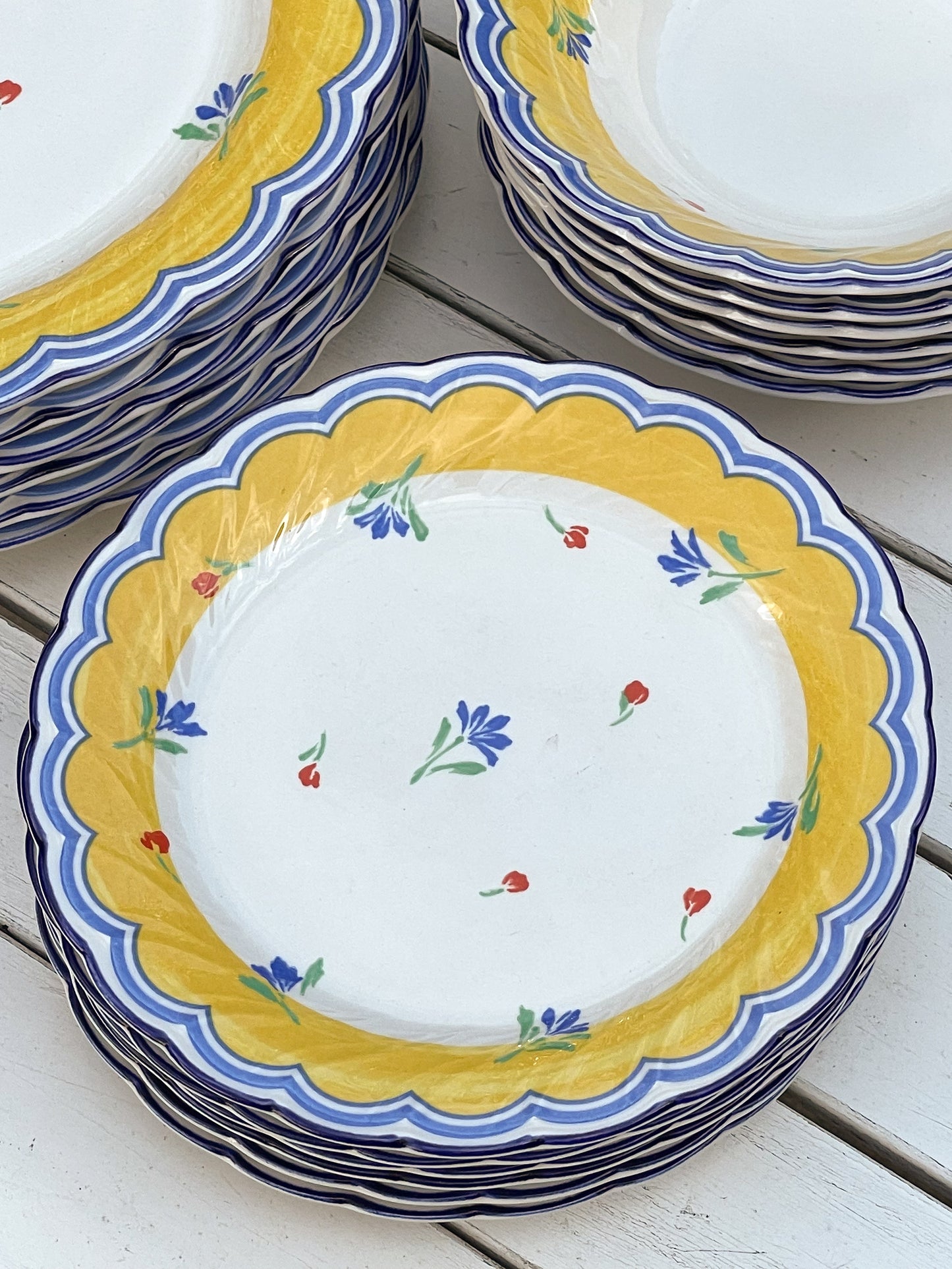 Sunshine and Blue Skies Appetizer Plates