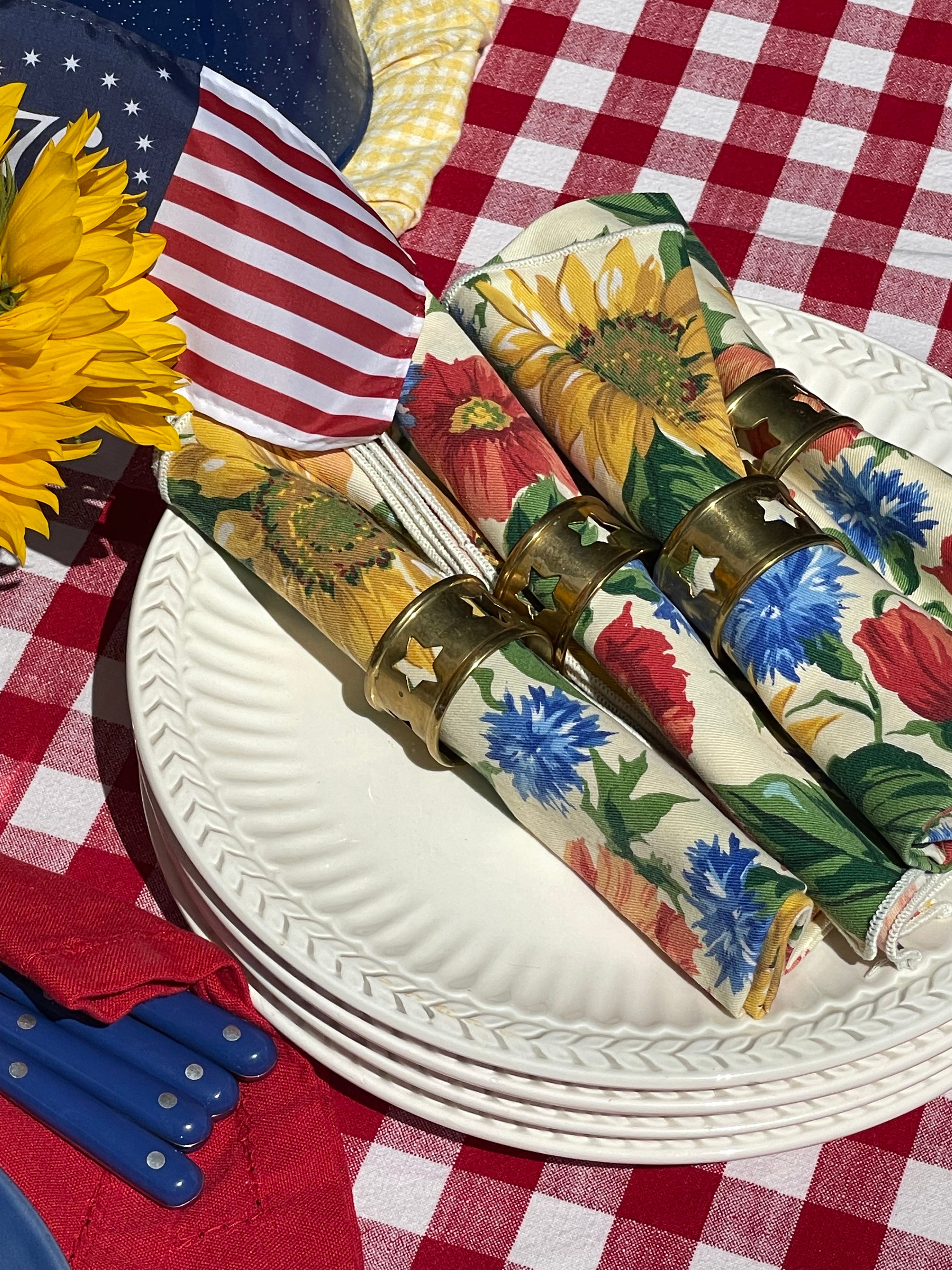Liberty Napkin Rings, Set of 4