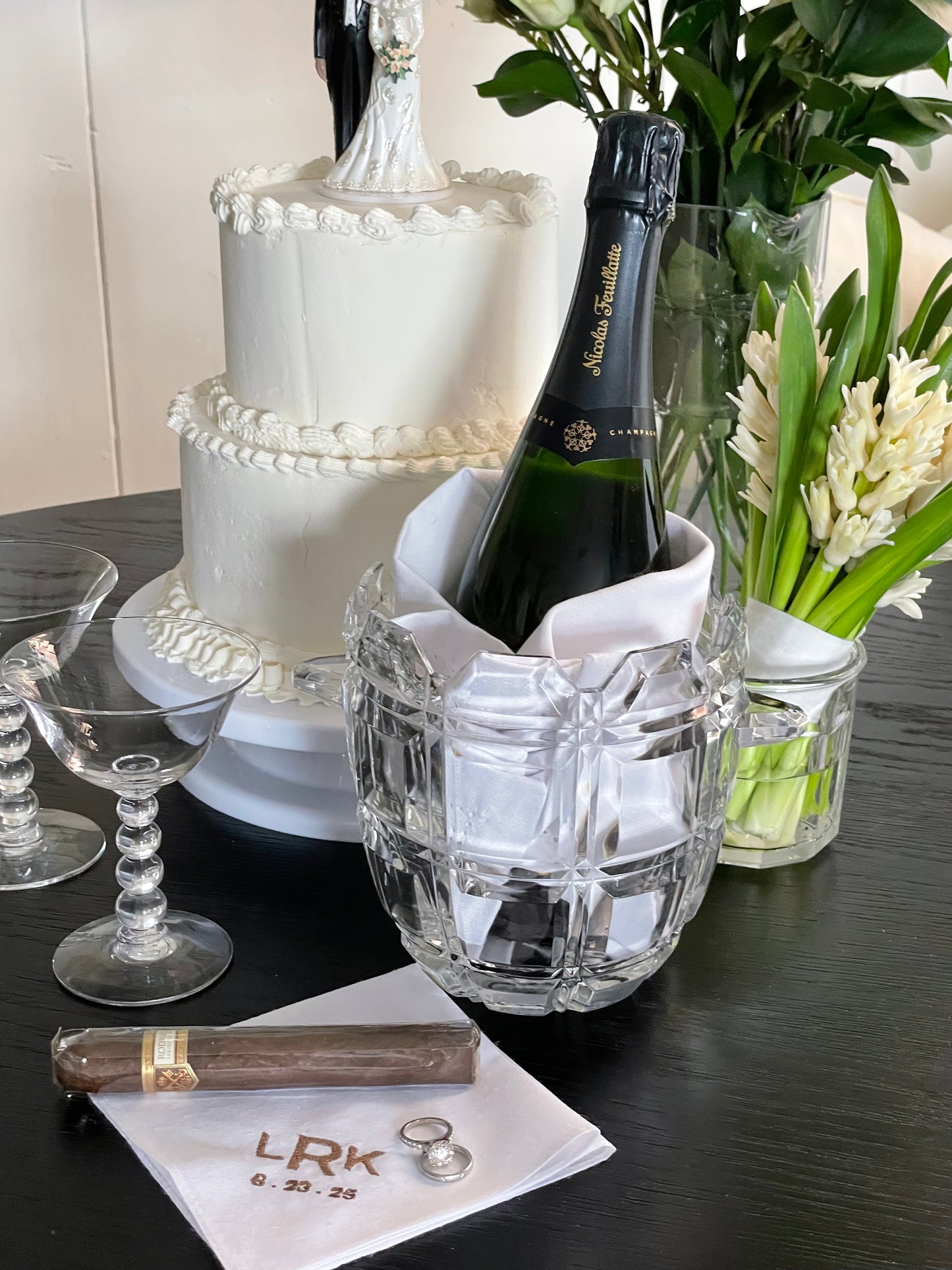 A Toast to Us Crystal Ice Bucket