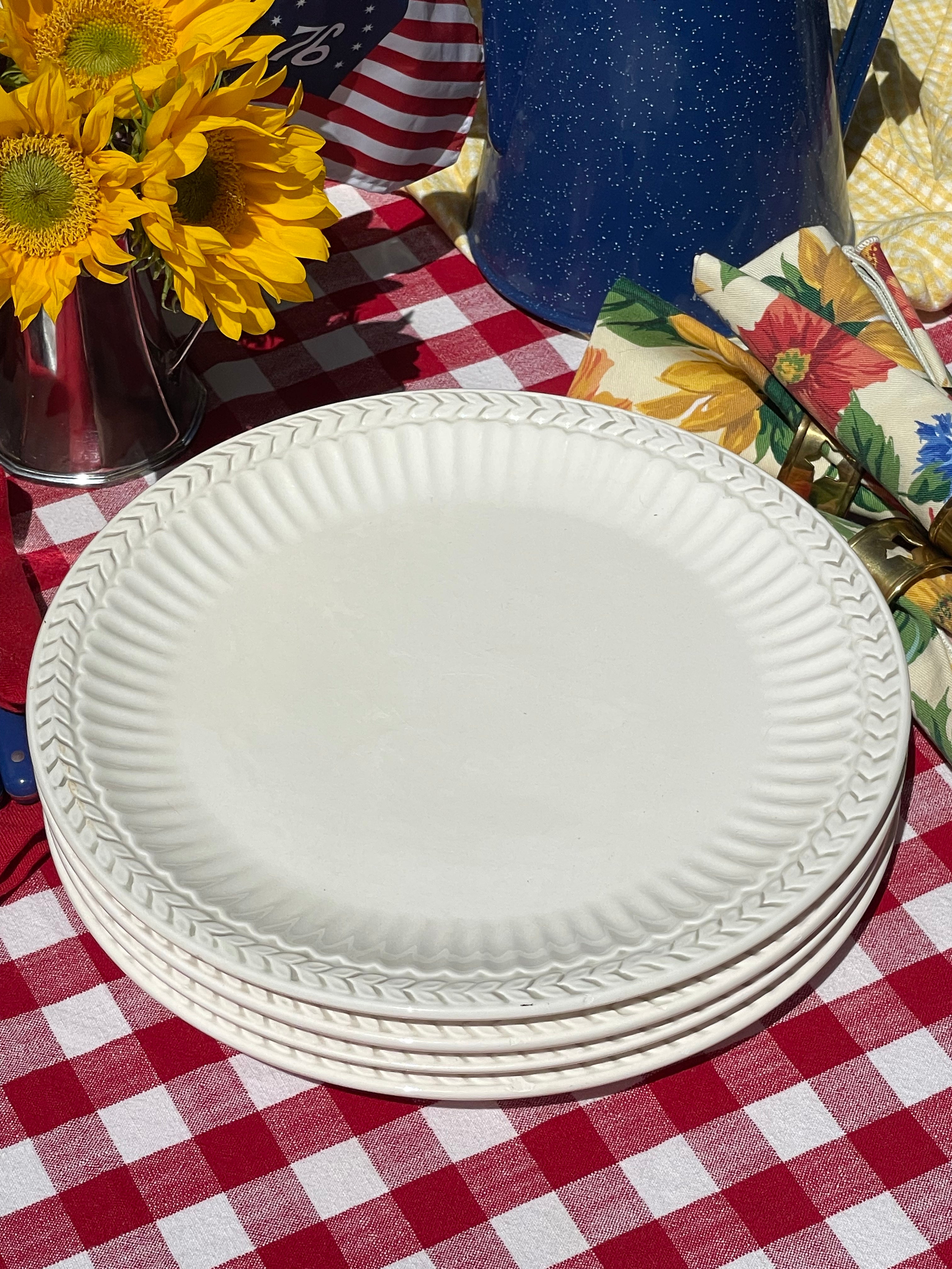 Main Street Dinner Plates, Set of 4