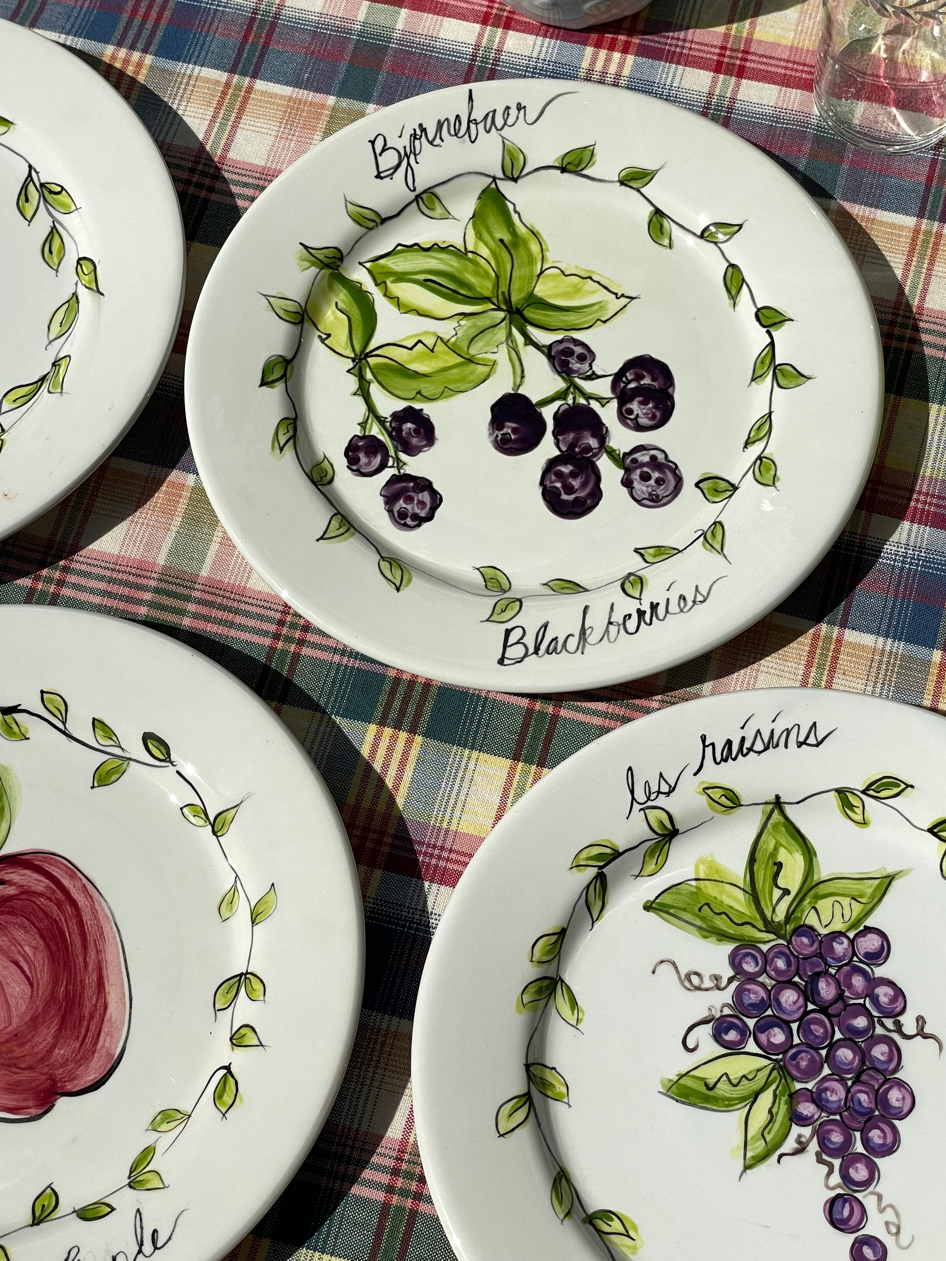 Farmer's Market Dinner Plates, Set of 4