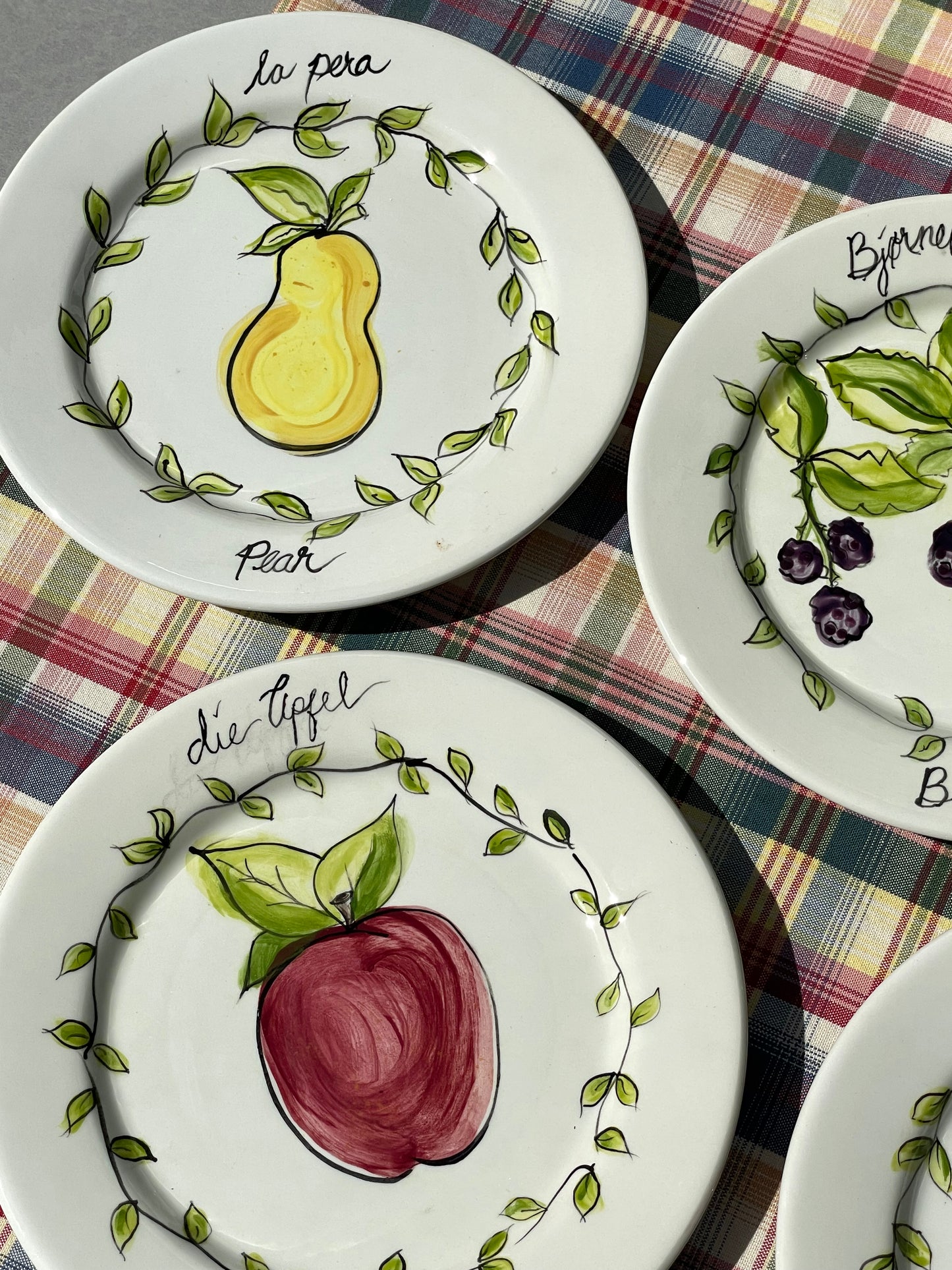 Farmer's Market Dinner Plates, Set of 4