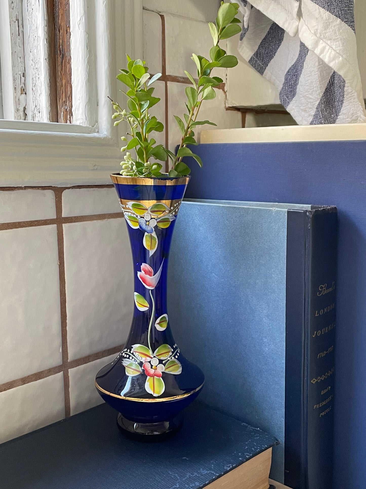 Asher Painted Bud Vase