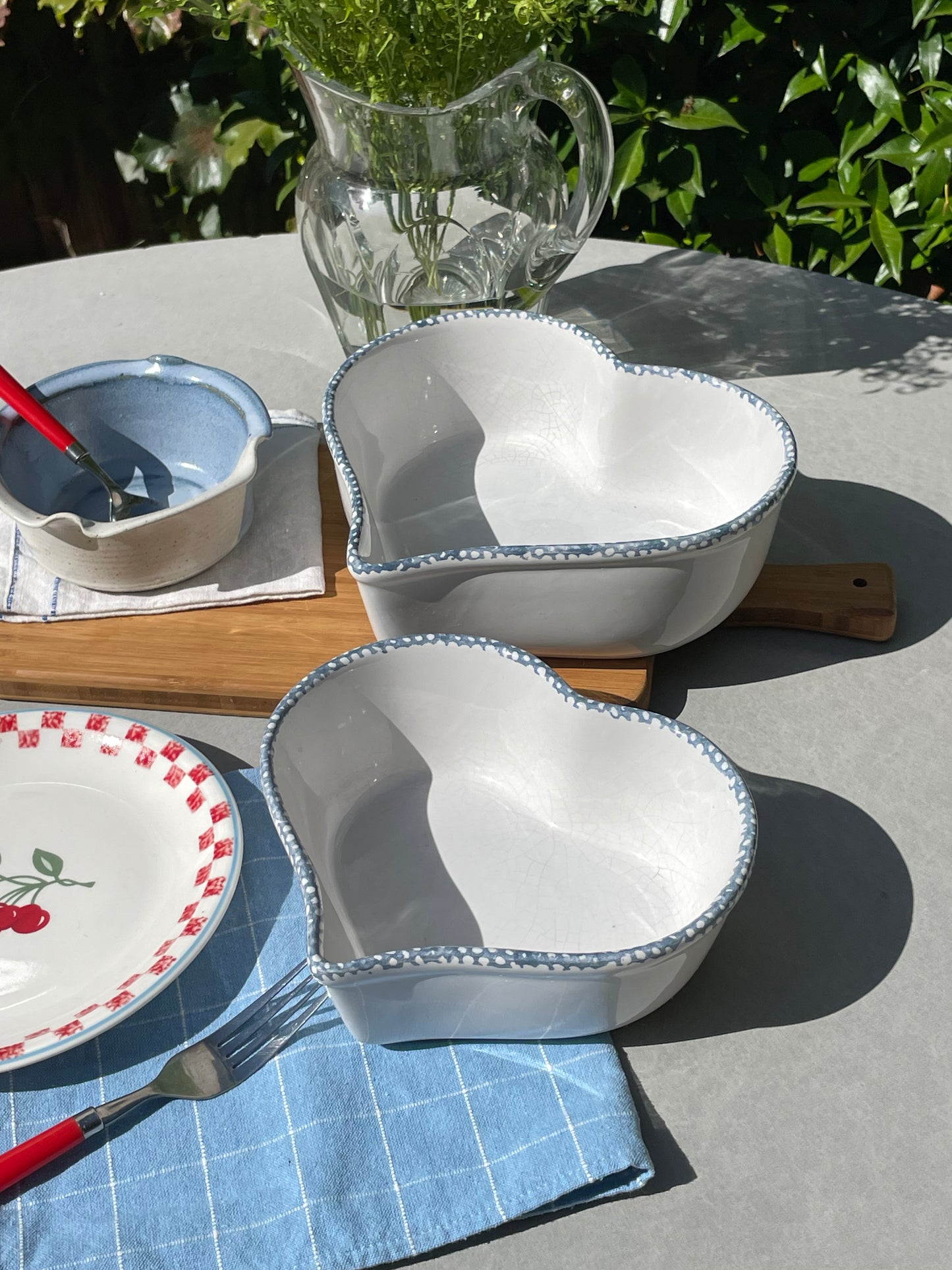 Annabelle Heart-Shaped Serving Nesting Bowls