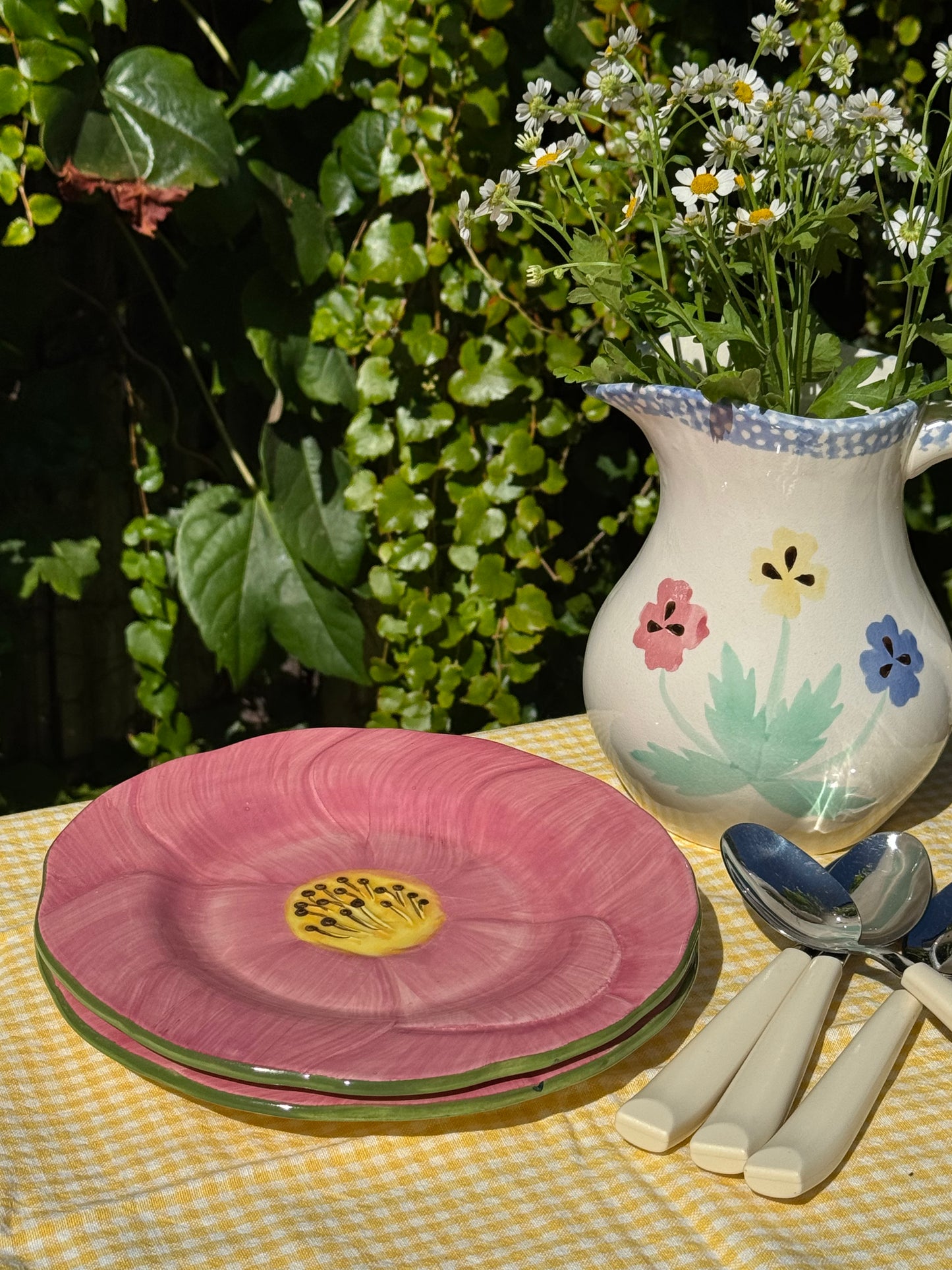 Petunia Salad Plates, Set of 2