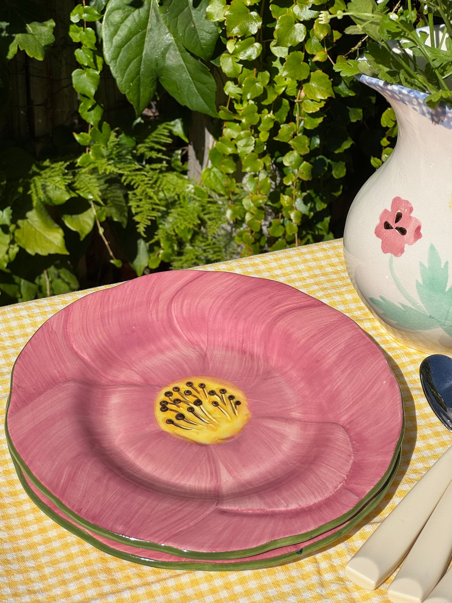 Petunia Salad Plates, Set of 2