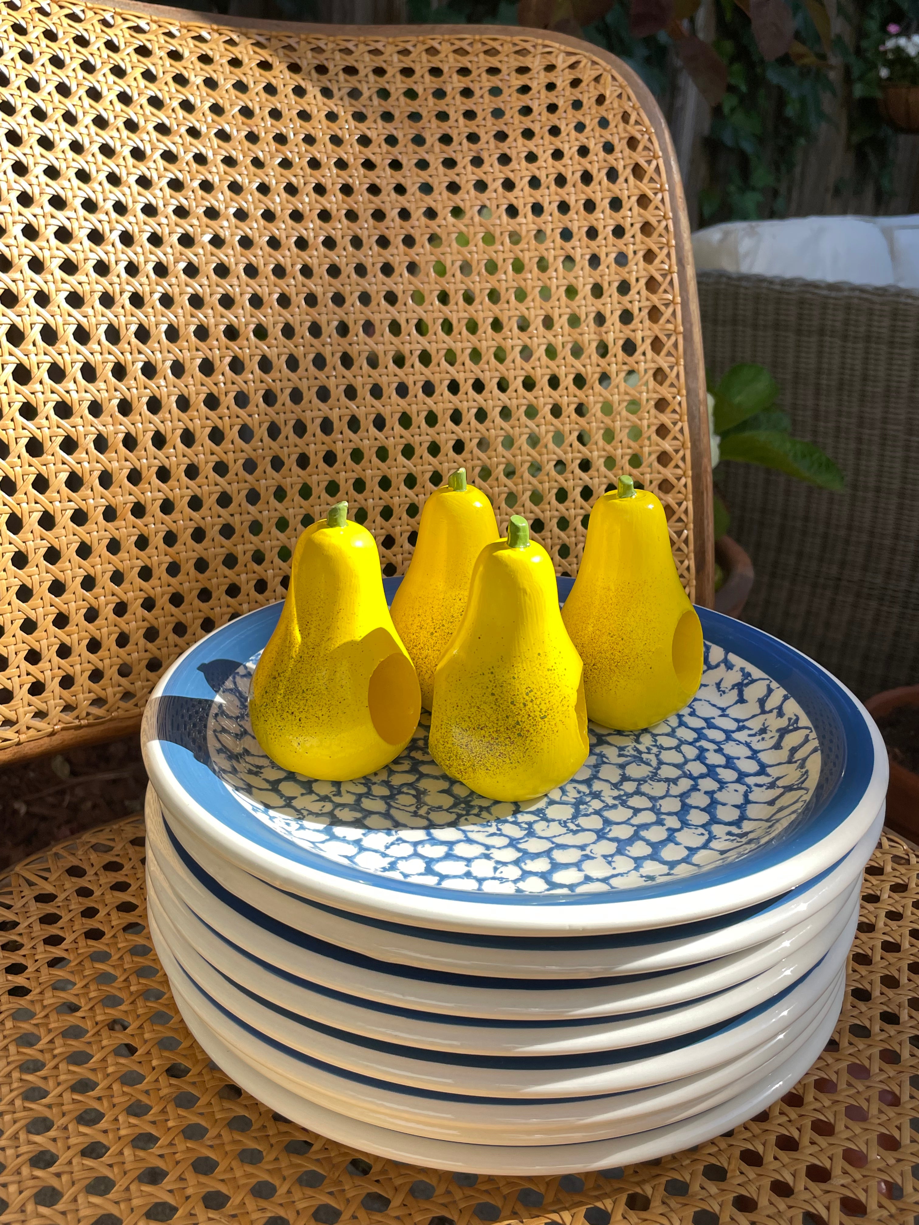 La Poire Napkin Rings, Set of 4