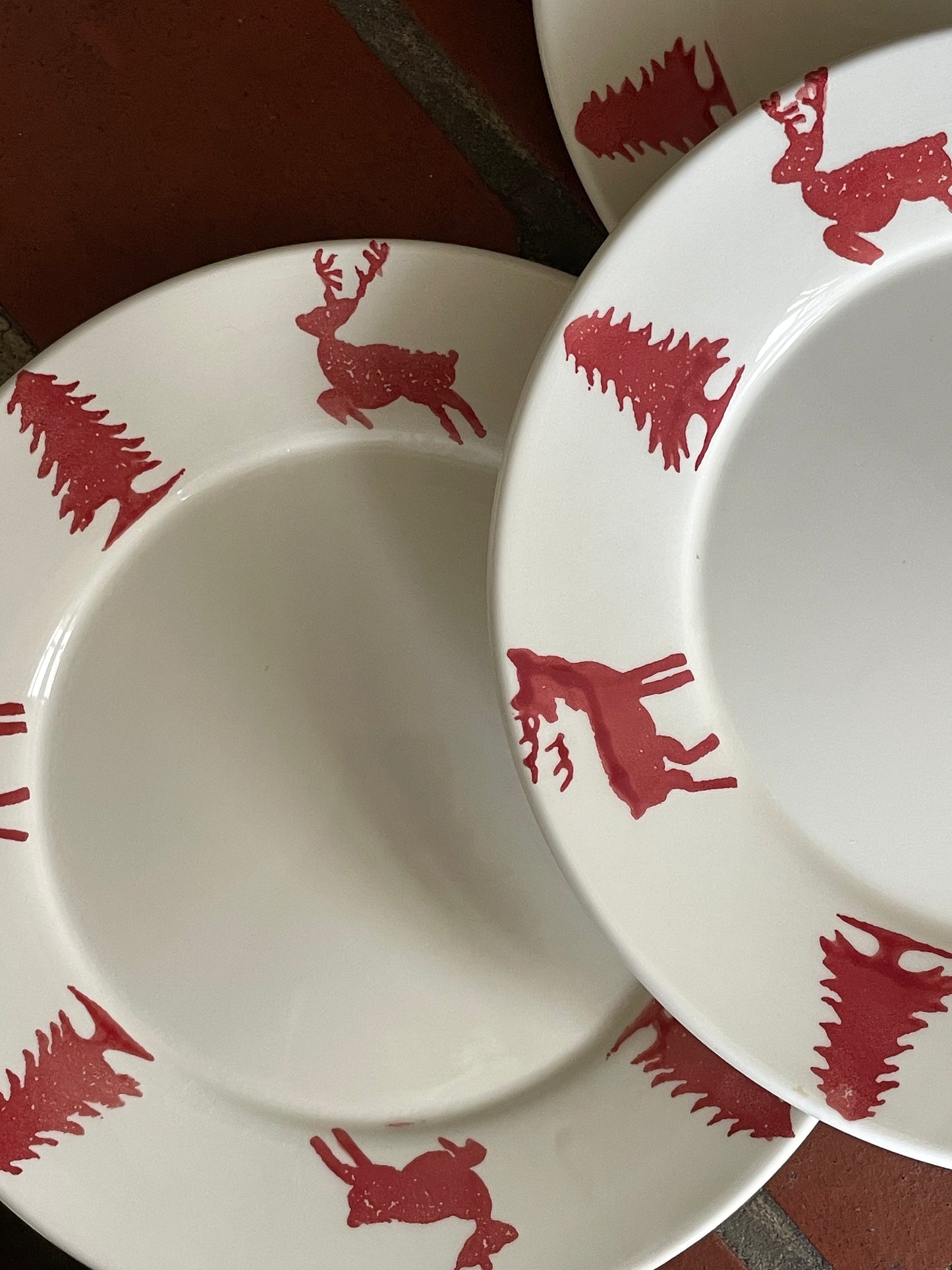 Snowflake Stroll Plates, Set of 8