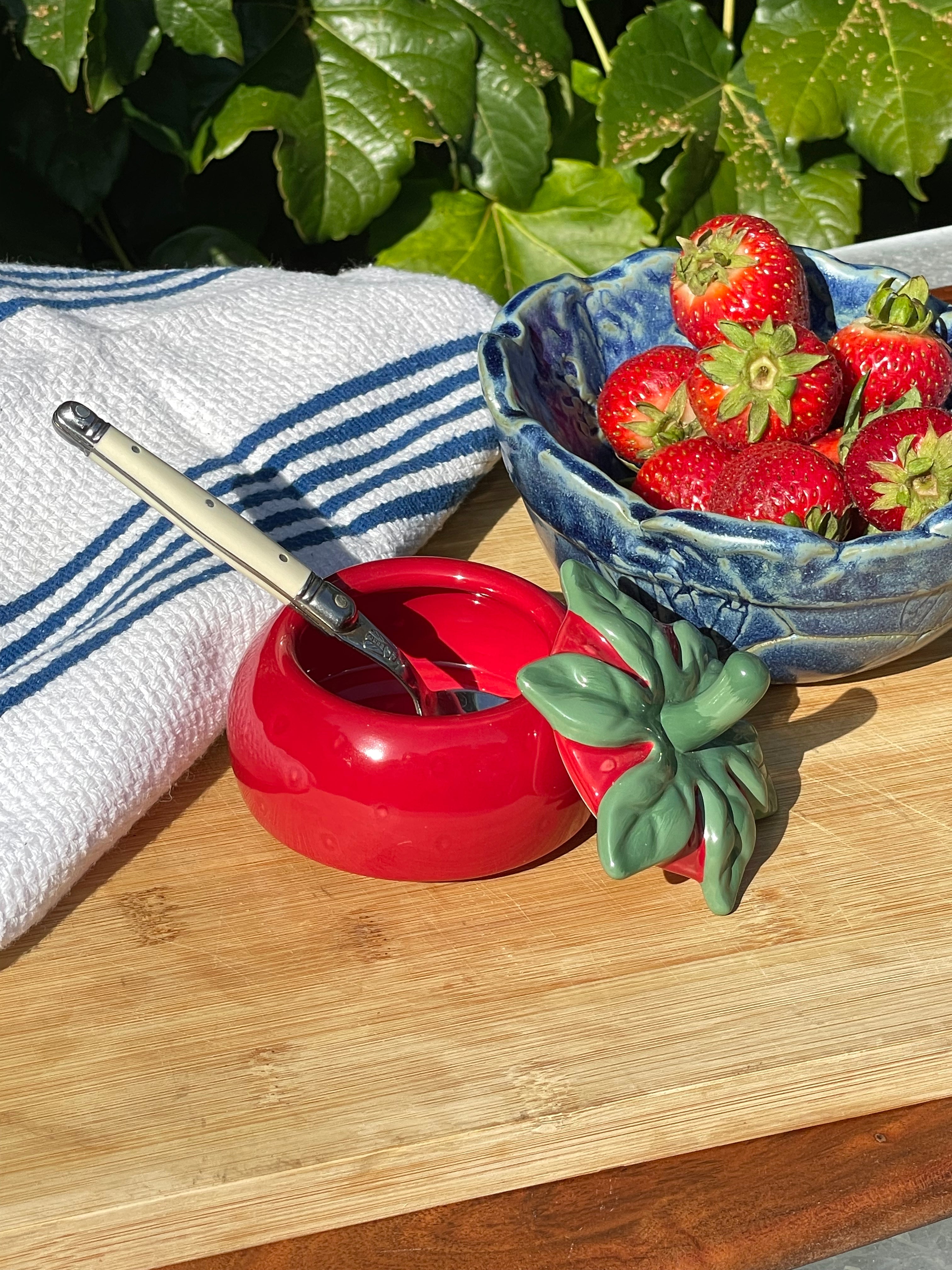 Strawberry Patch Salt Cellar