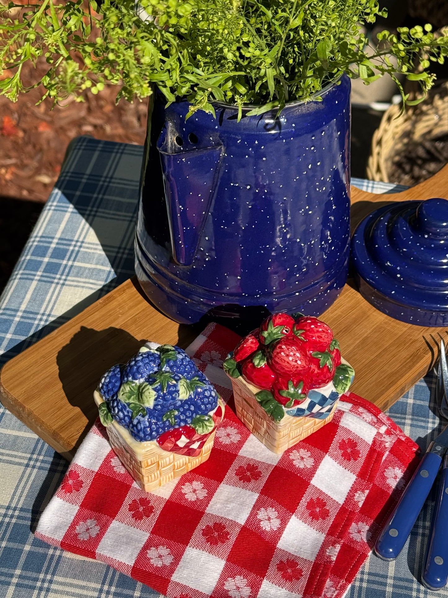 Berry Basket Salt & Pepper Shakers