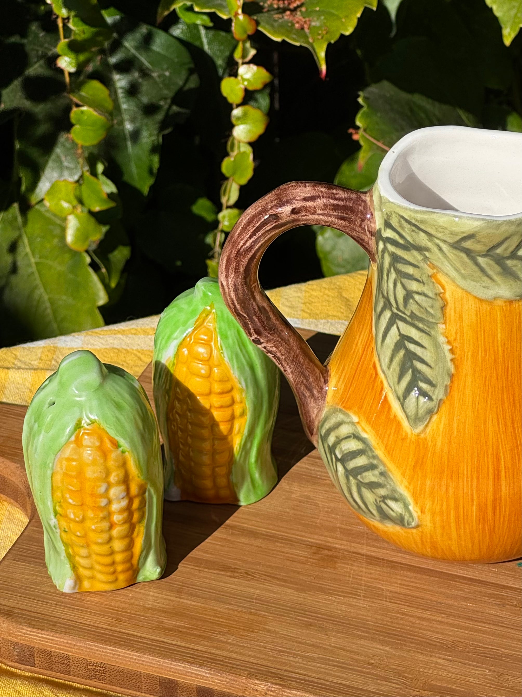 Corn Husk Salt & Pepper Shakers