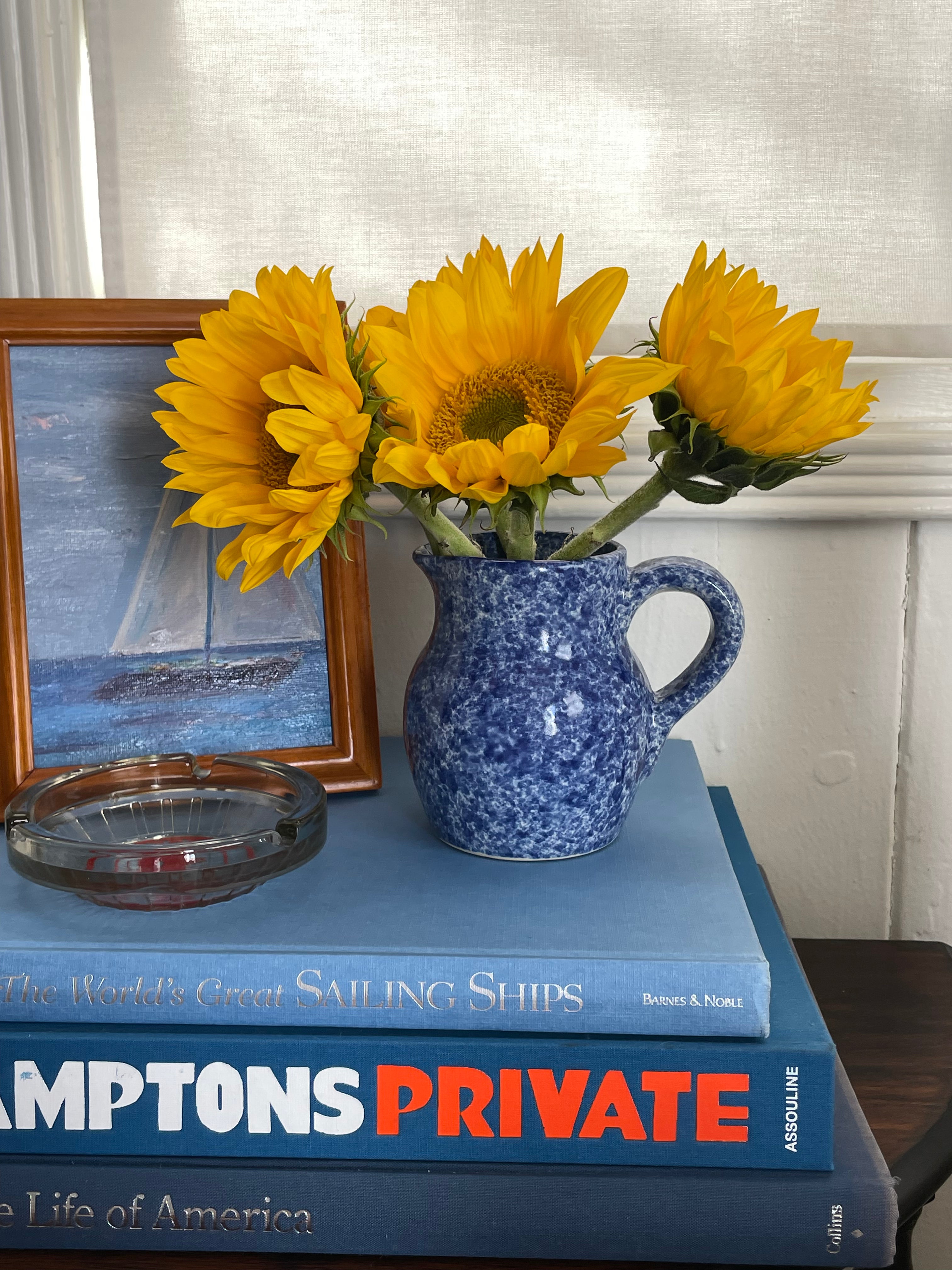 Sponge-Paint Regatta Mini Pitcher