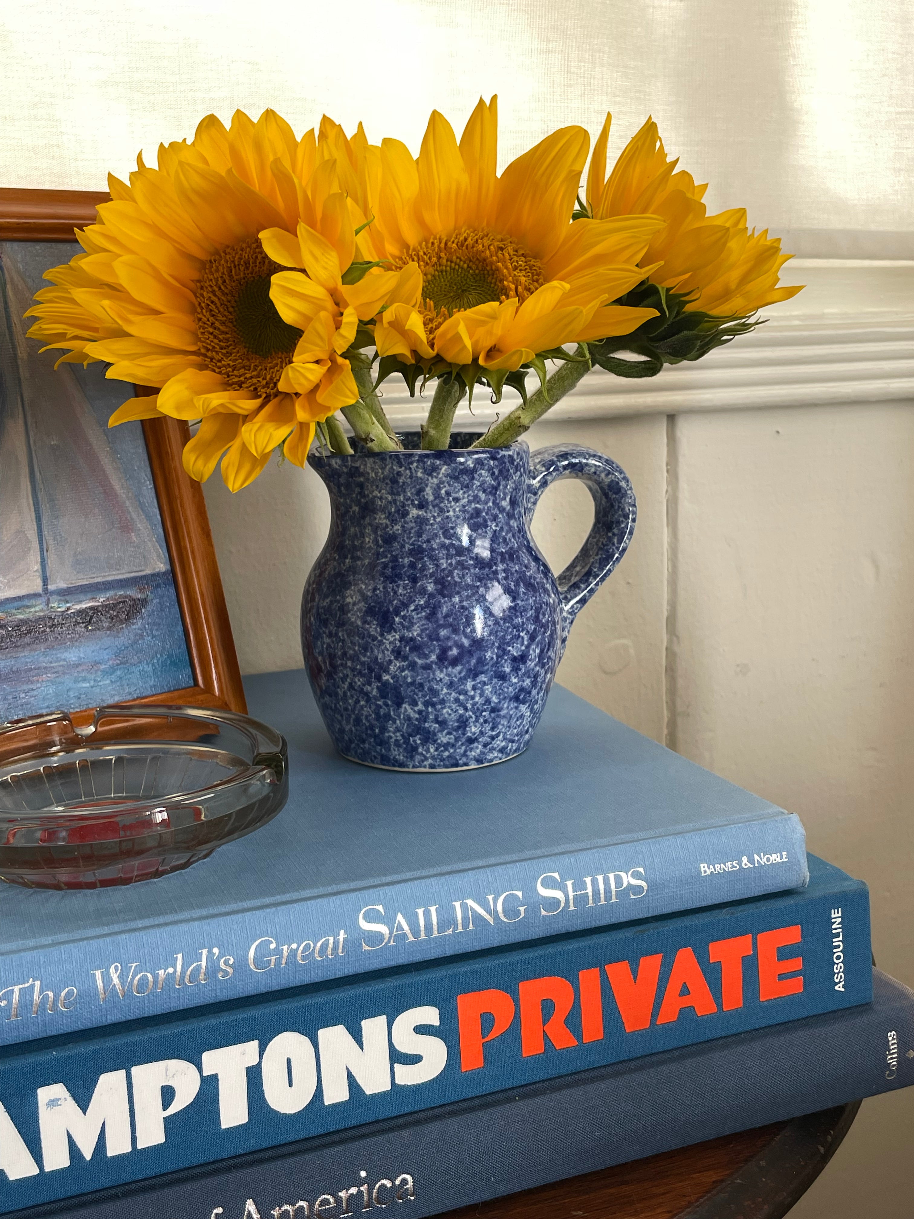 Sponge-Paint Regatta Mini Pitcher