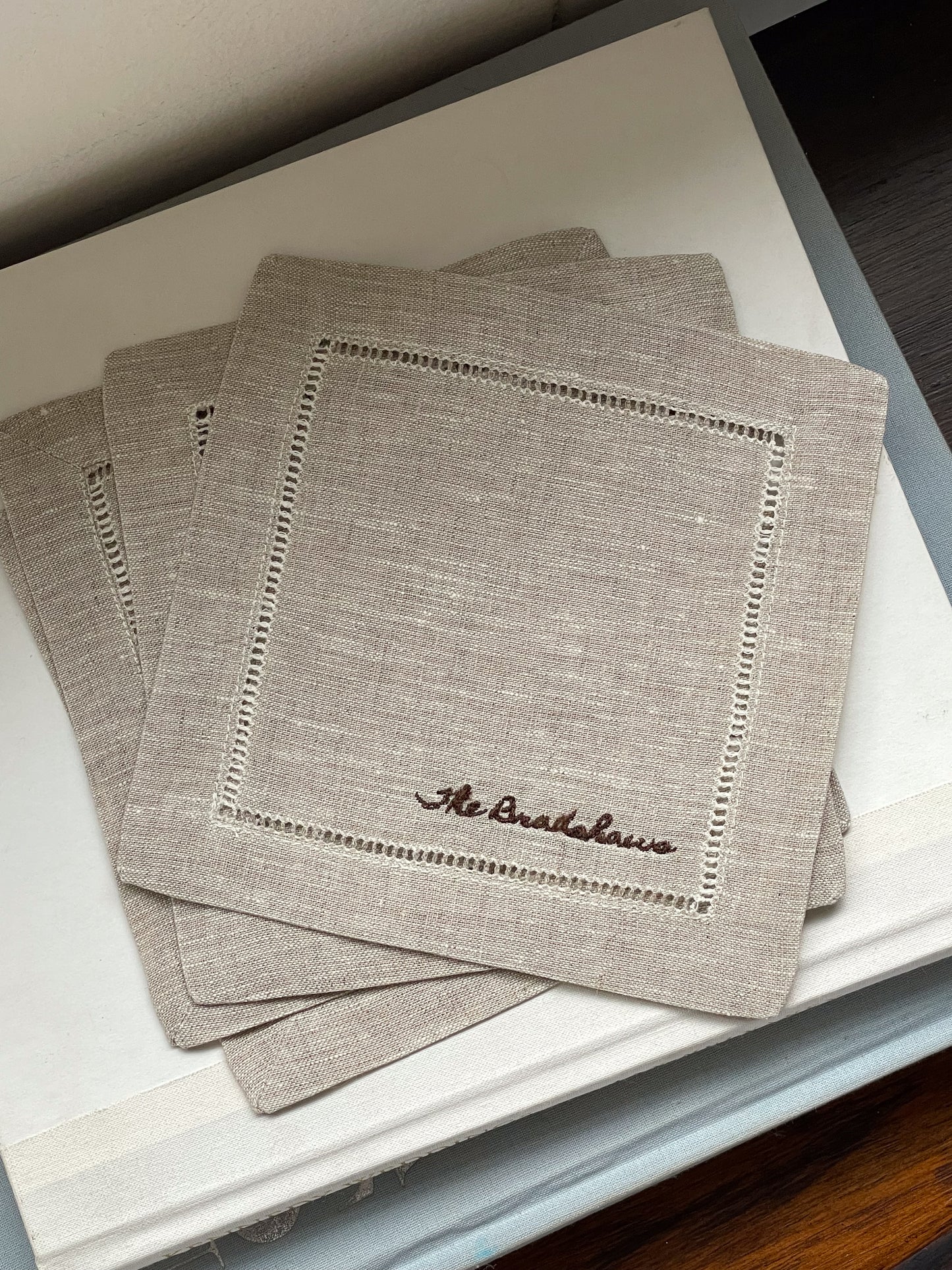 Subtle Last Name Cocktail Napkin, Set of 4