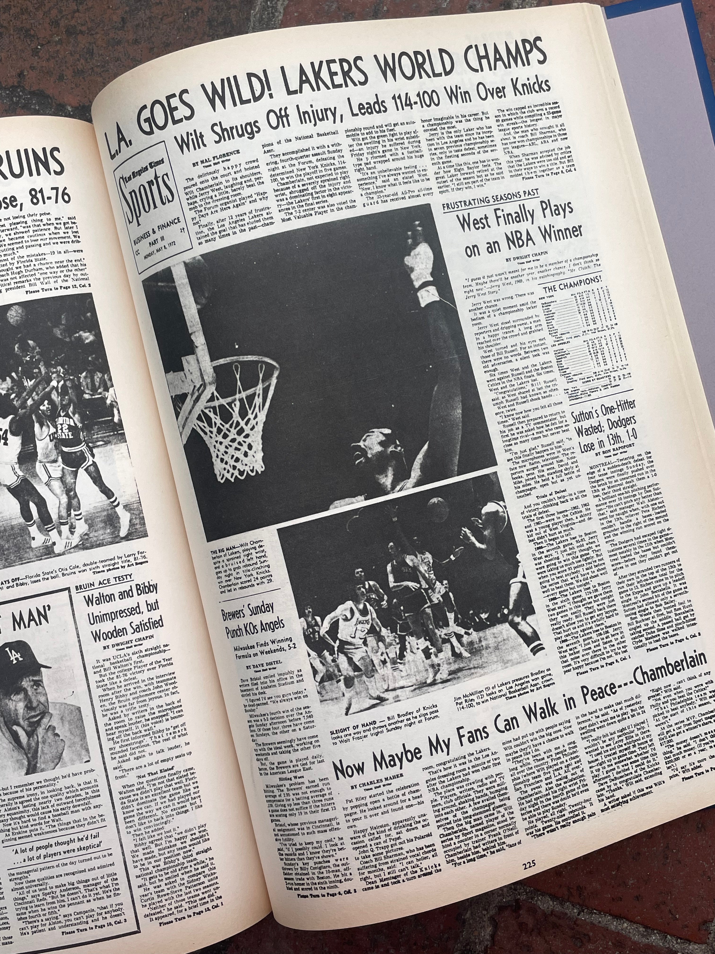 Sports Pages of the Los Angeles Times